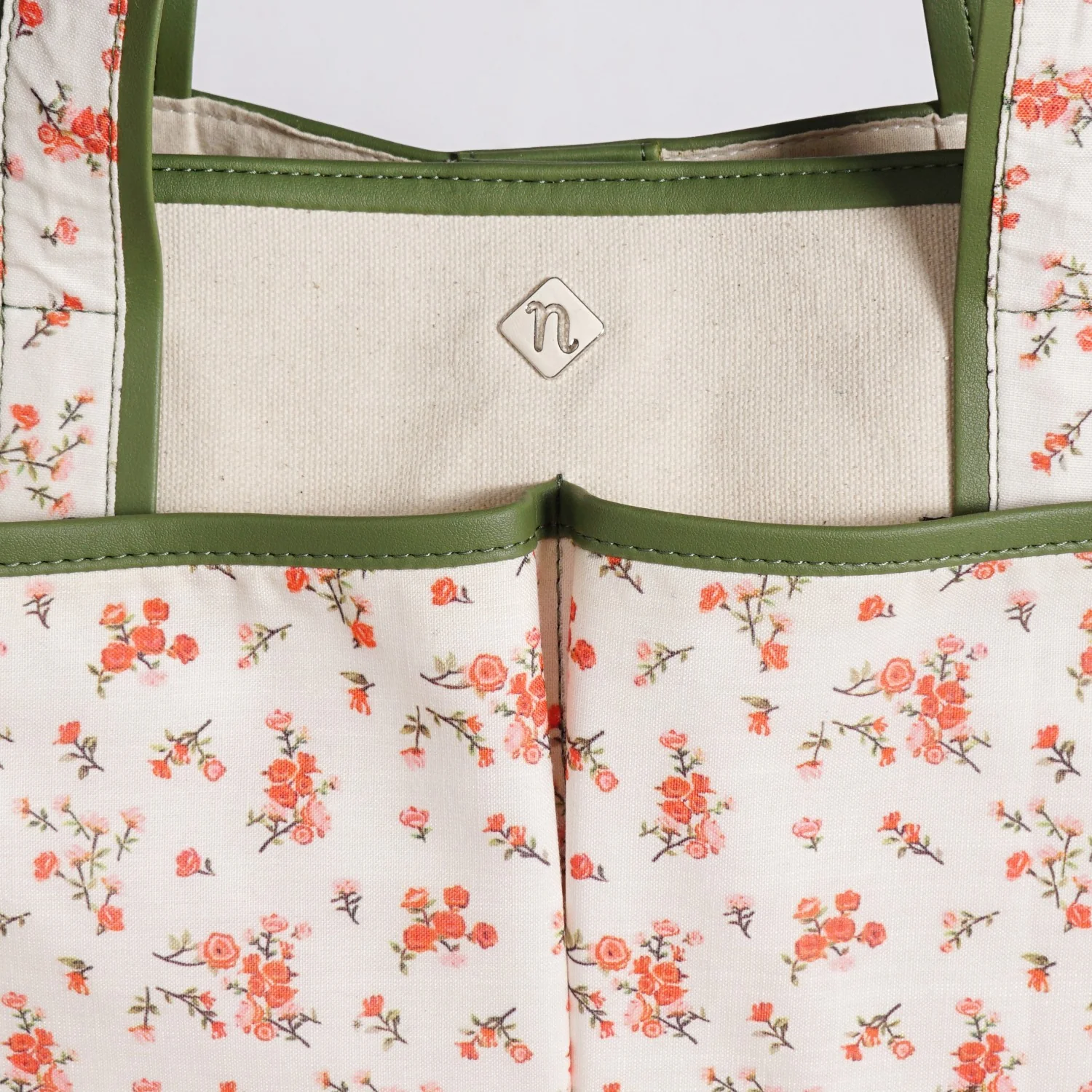 Floral Cotton Canvas Tote Bag - Image 7