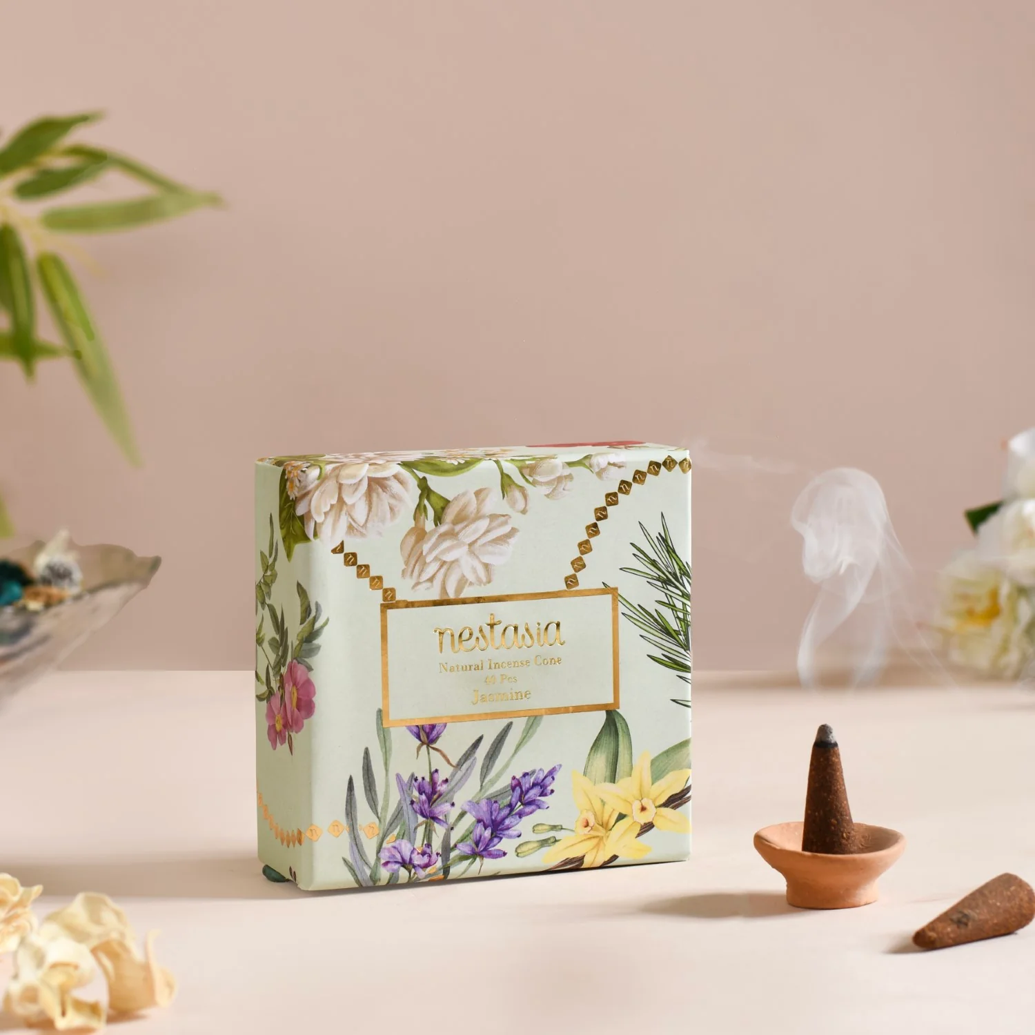 Floral Fragrant Incense Cones Set Of 5 - Image 5