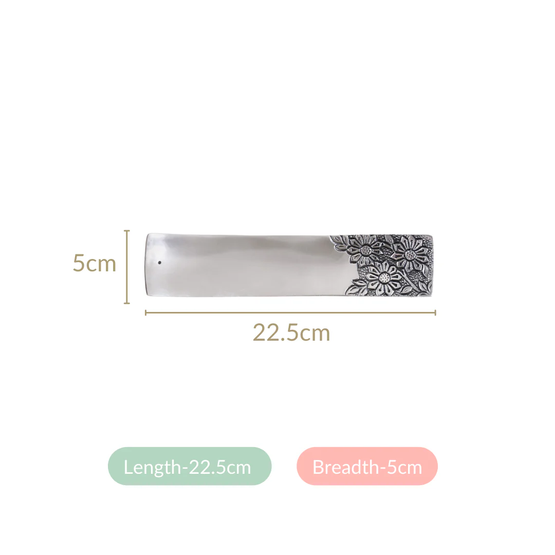 Floral Metal Incense Holder With Jasmine Incense Sticks Gift box - Image 8