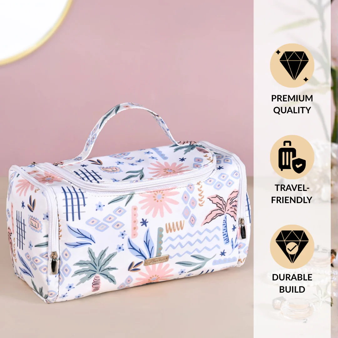 Floral Travel Organiser With Side Pockets - Image 4