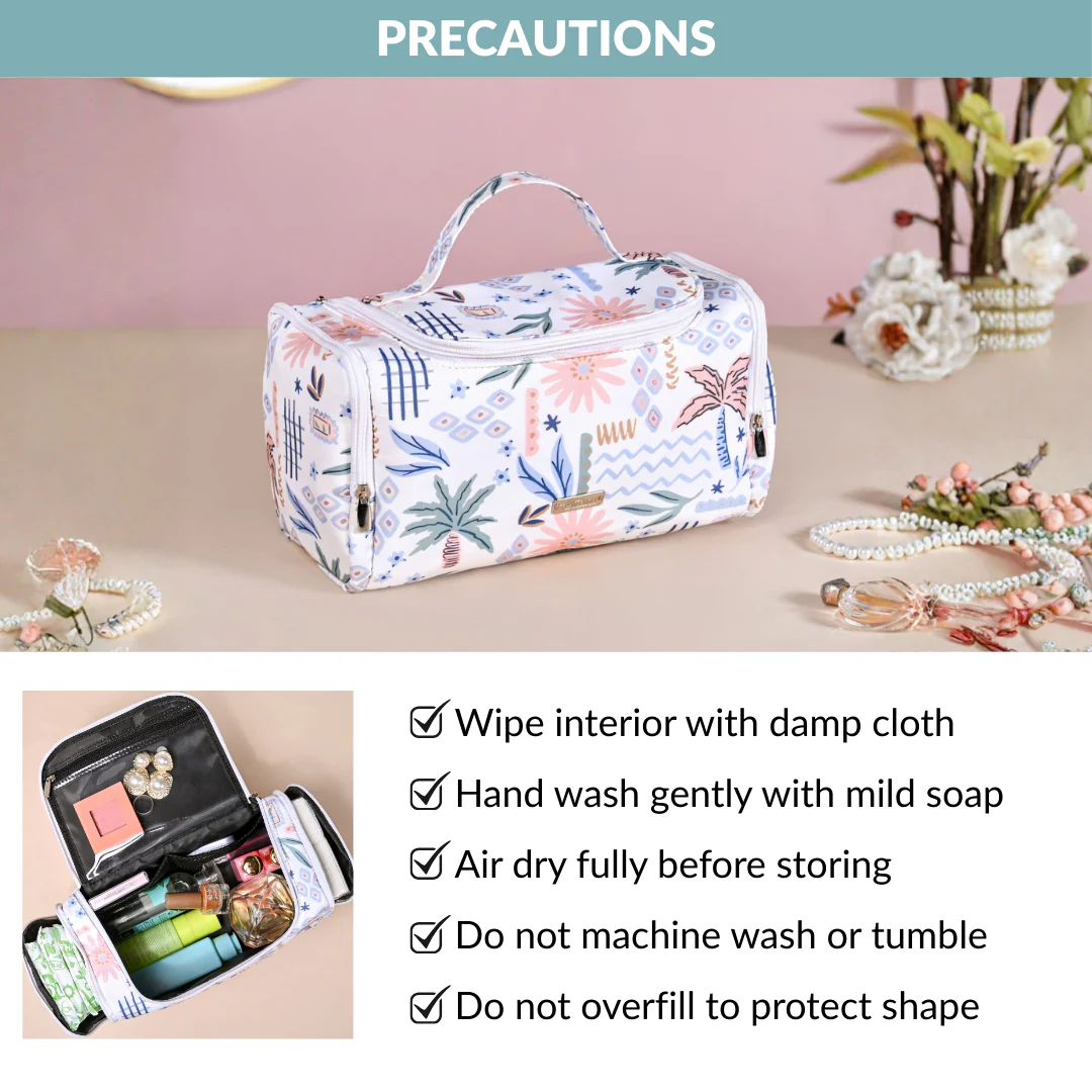 Floral Travel Organiser With Side Pockets - Image 9