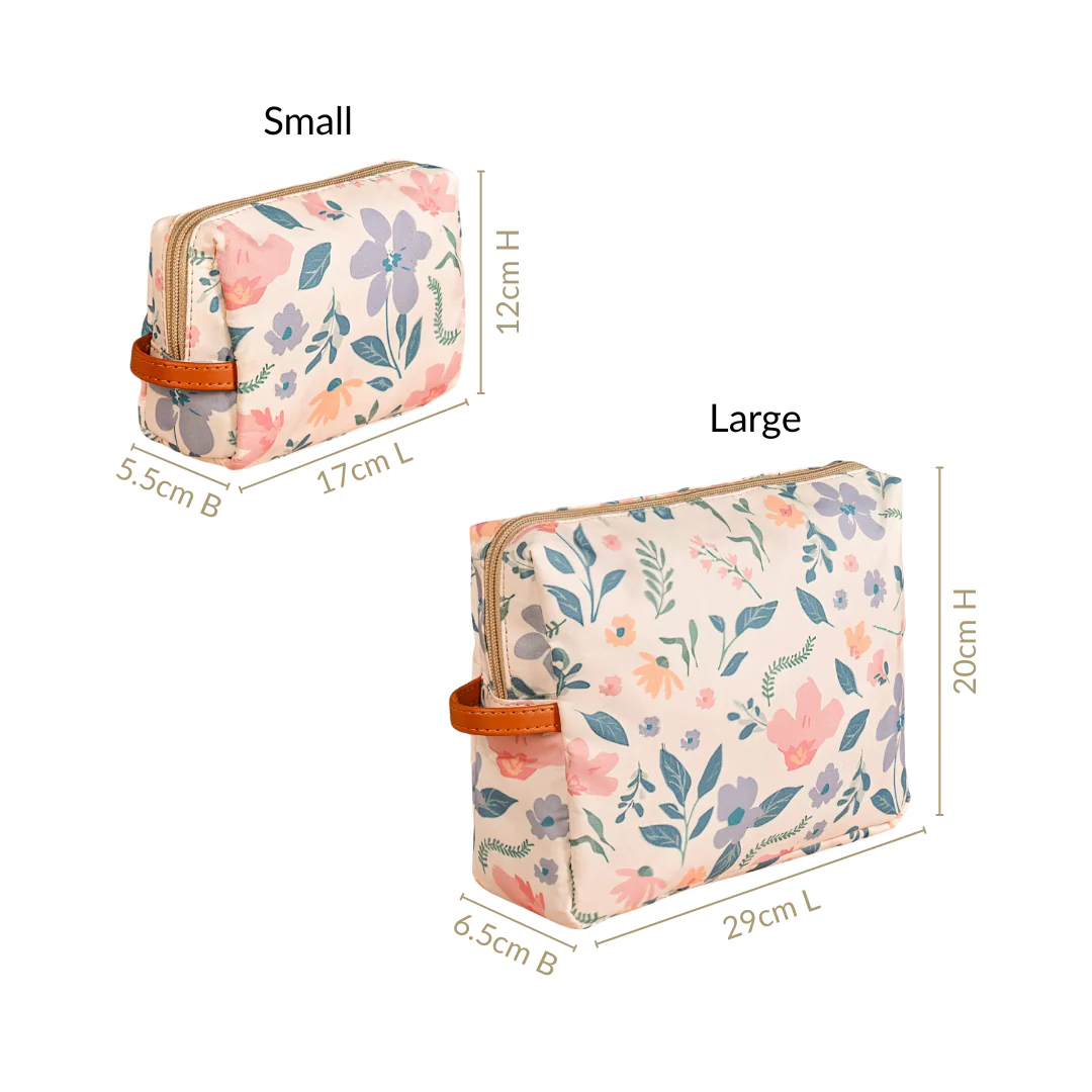 Floral Travel Toiletry Kit Bag Set Of 2 - Image 5