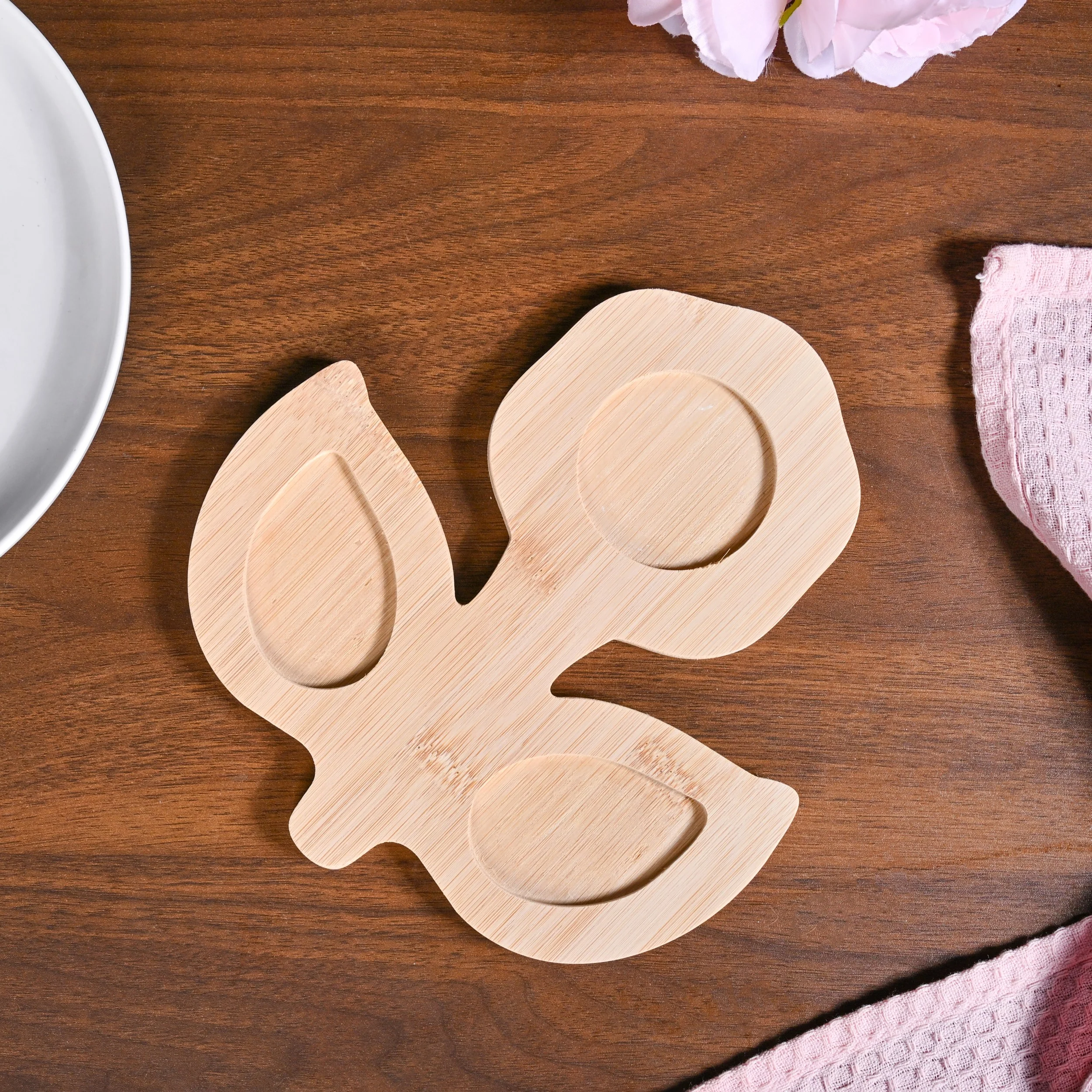 Flower Leaf Snack Platter Set - Image 6
