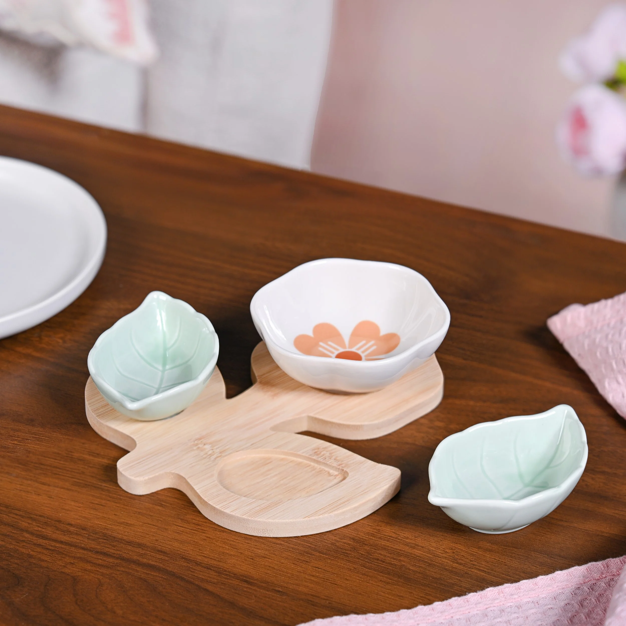 Flower Leaf Snack Platter Set - Image 8