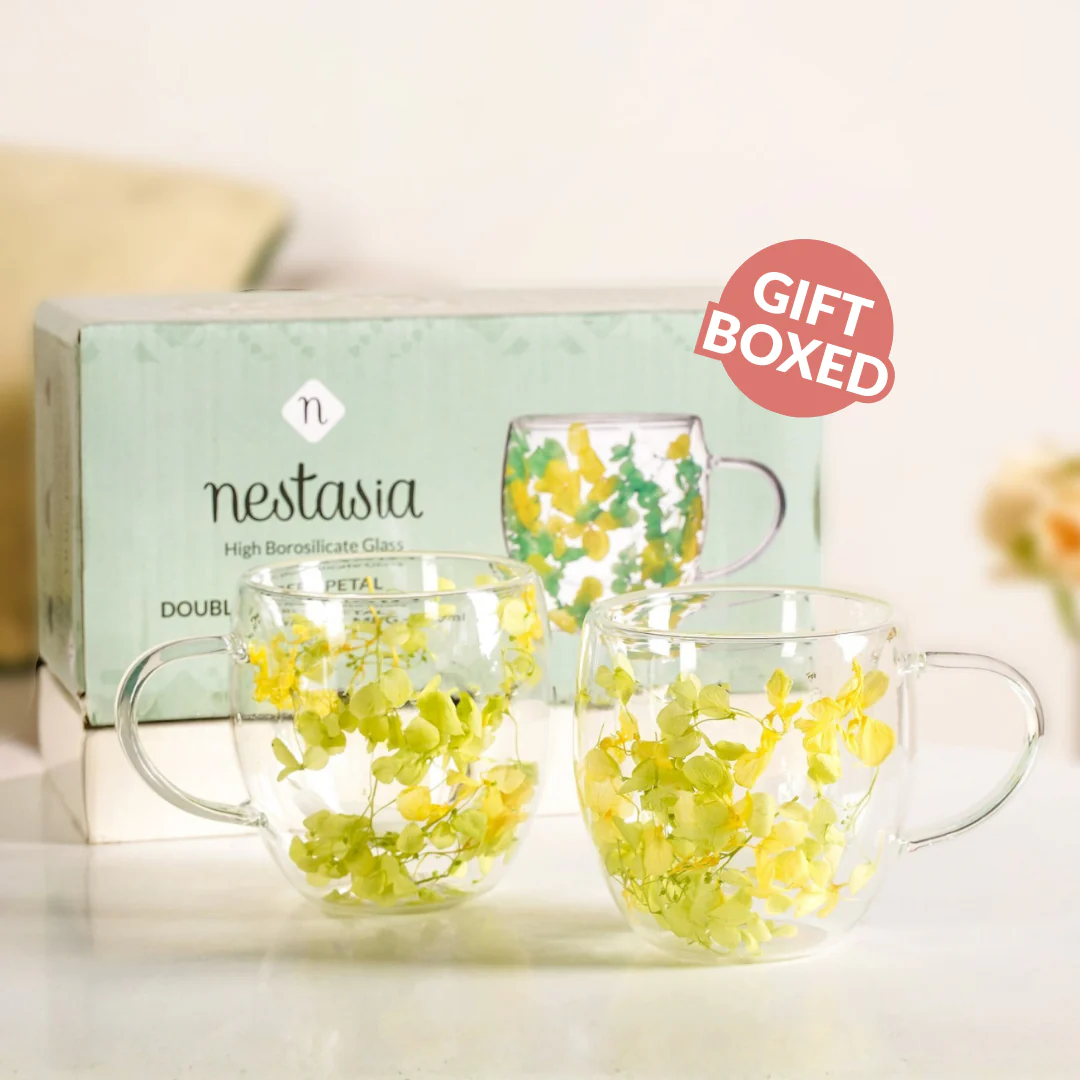 Fresh Florals Double Walled Mug Set Of 2 250ml - Image 2