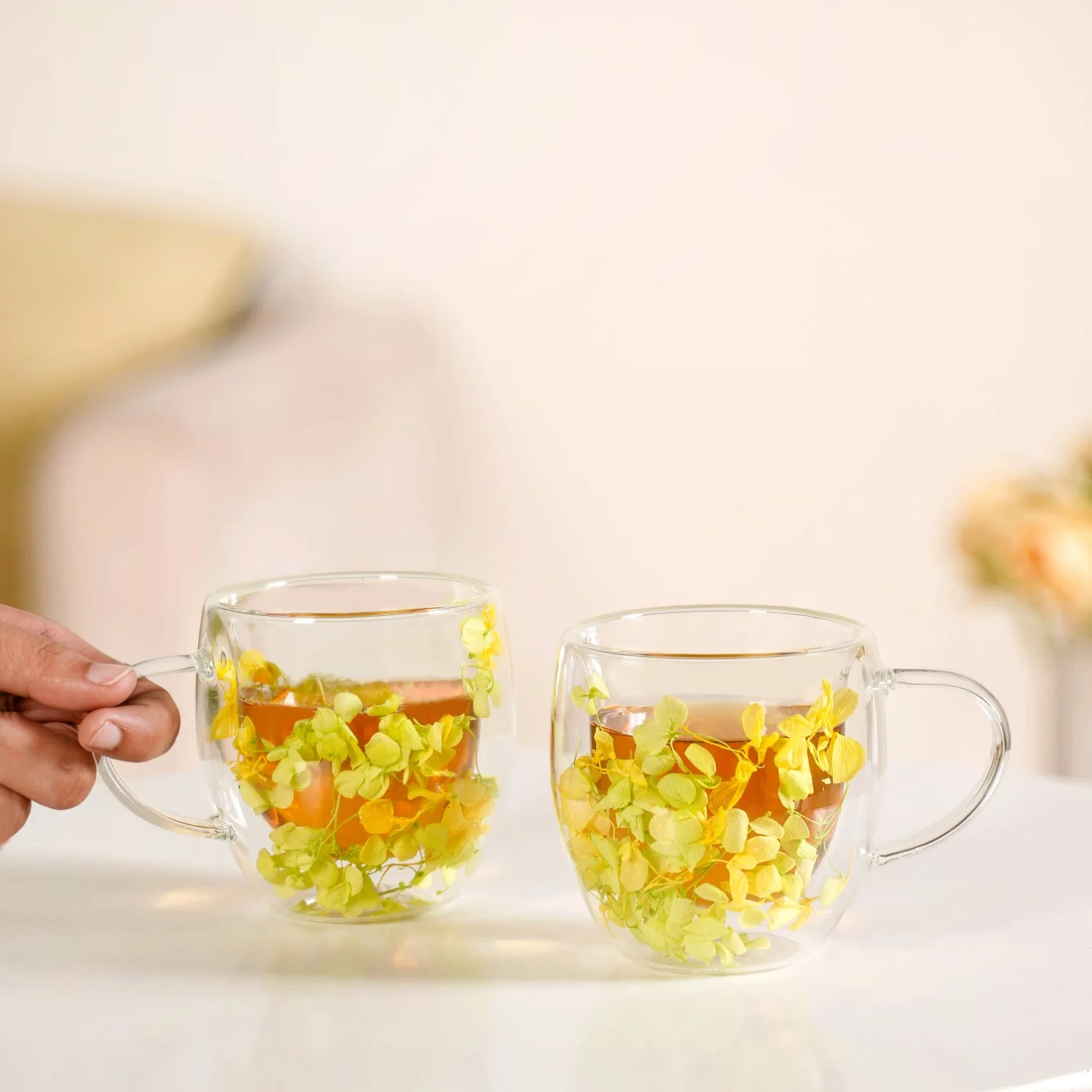 Fresh Florals Double Walled Mug Set Of 2 250ml - Image 3