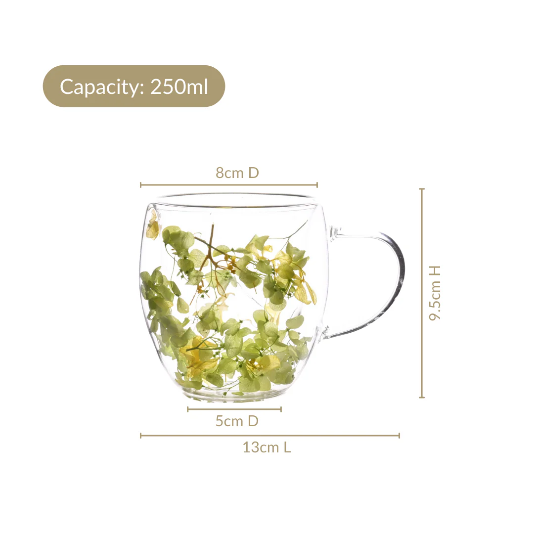 Fresh Florals Double Walled Mug Set Of 2 250ml - Image 4