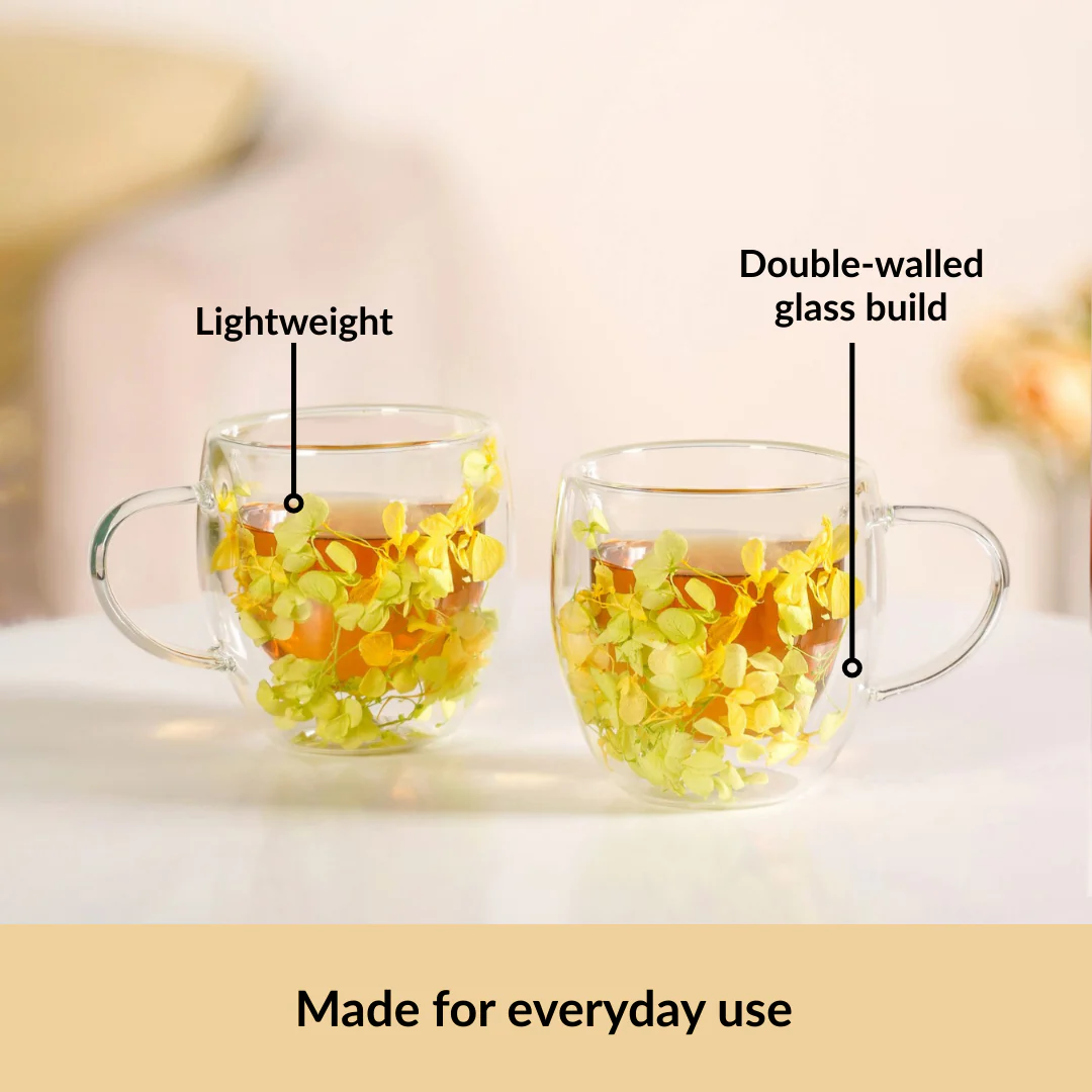 Fresh Florals Double Walled Mug Set Of 2 250ml - Image 6