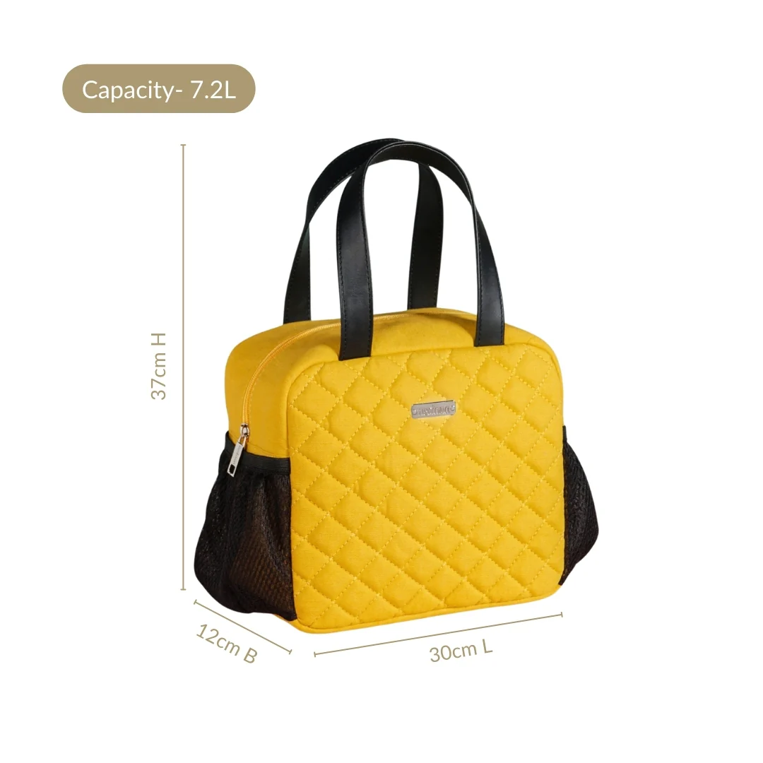 Freshpack Insulated Lunch Tote Yellow - Image 3