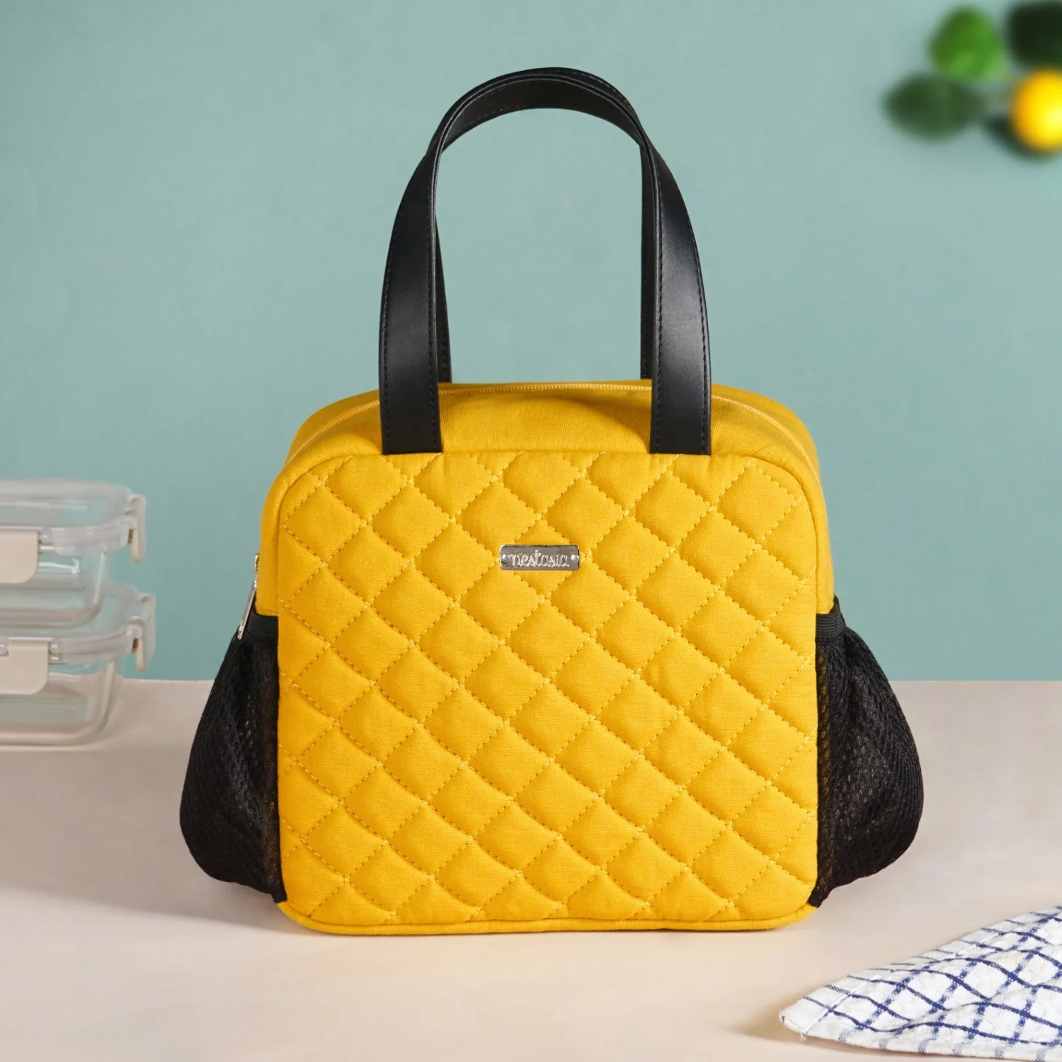 Freshpack Insulated Lunch Tote Yellow - Image 9