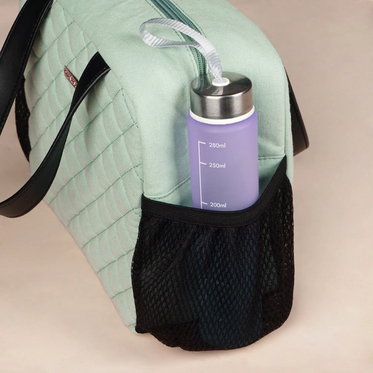 Freshpack Quilted Lunch Bag Mint - Image 8
