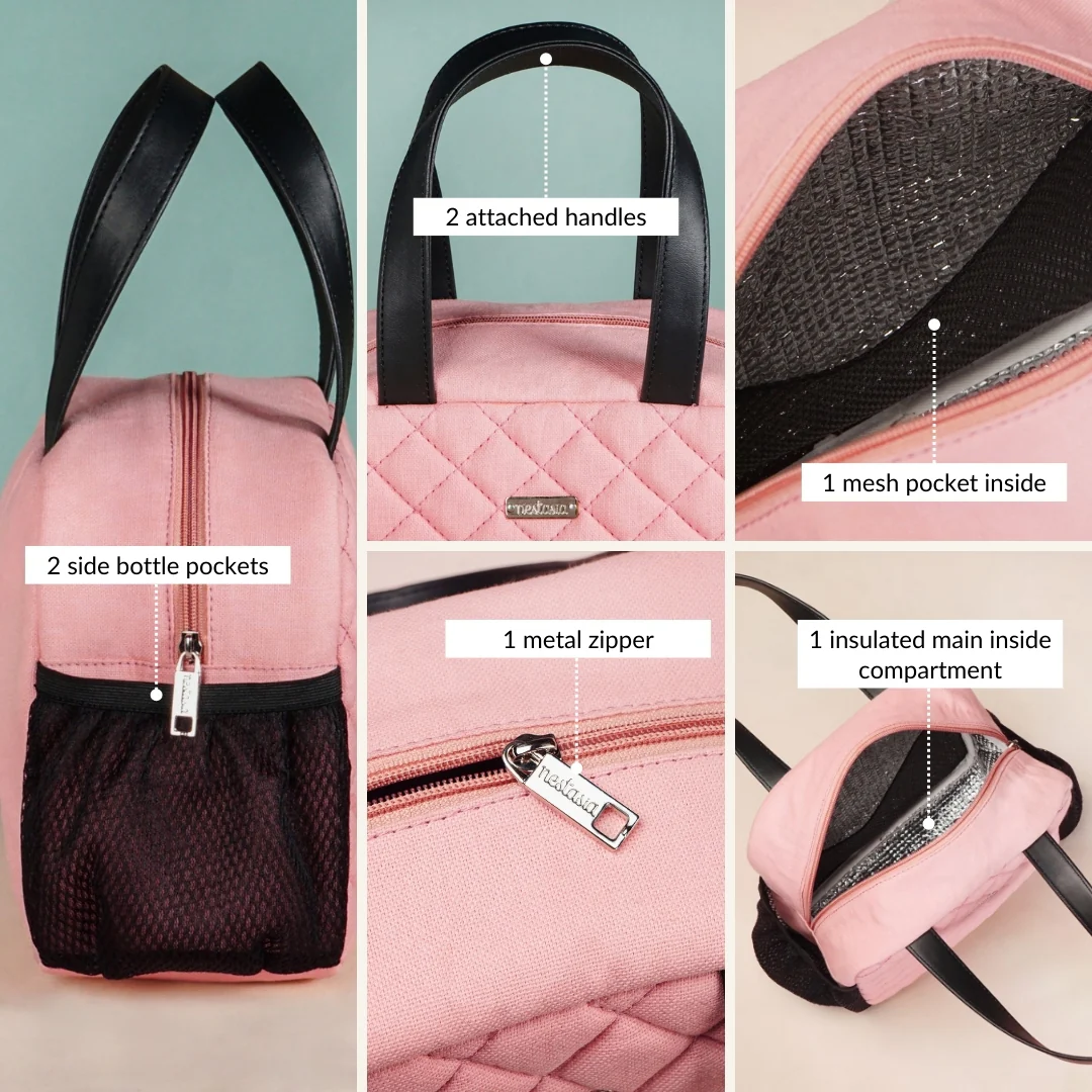 Freshpack Thermal Lunch Bag Pink - Image 6