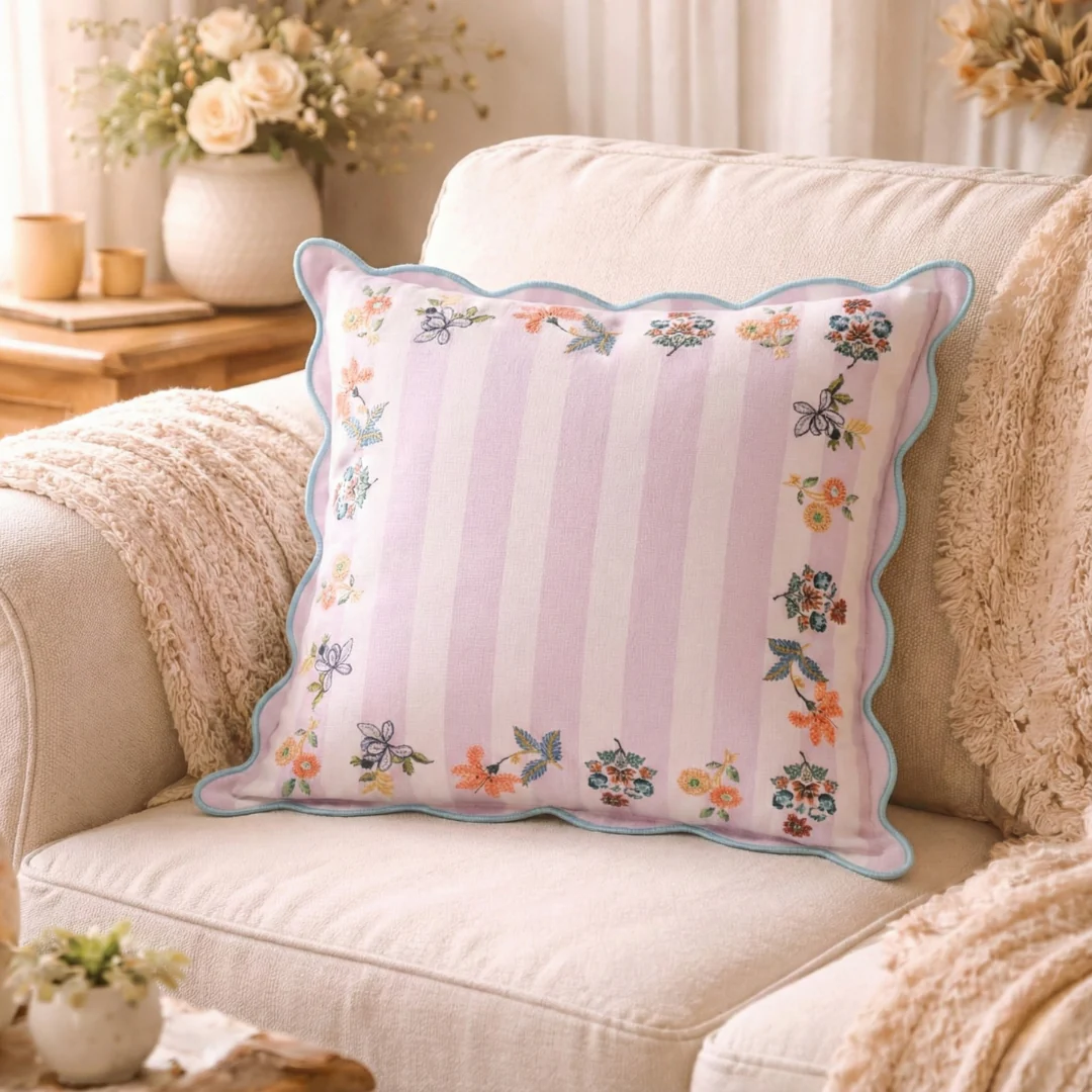 Bloom Era Cotton Cushion Cover 45x45cm - Image 7