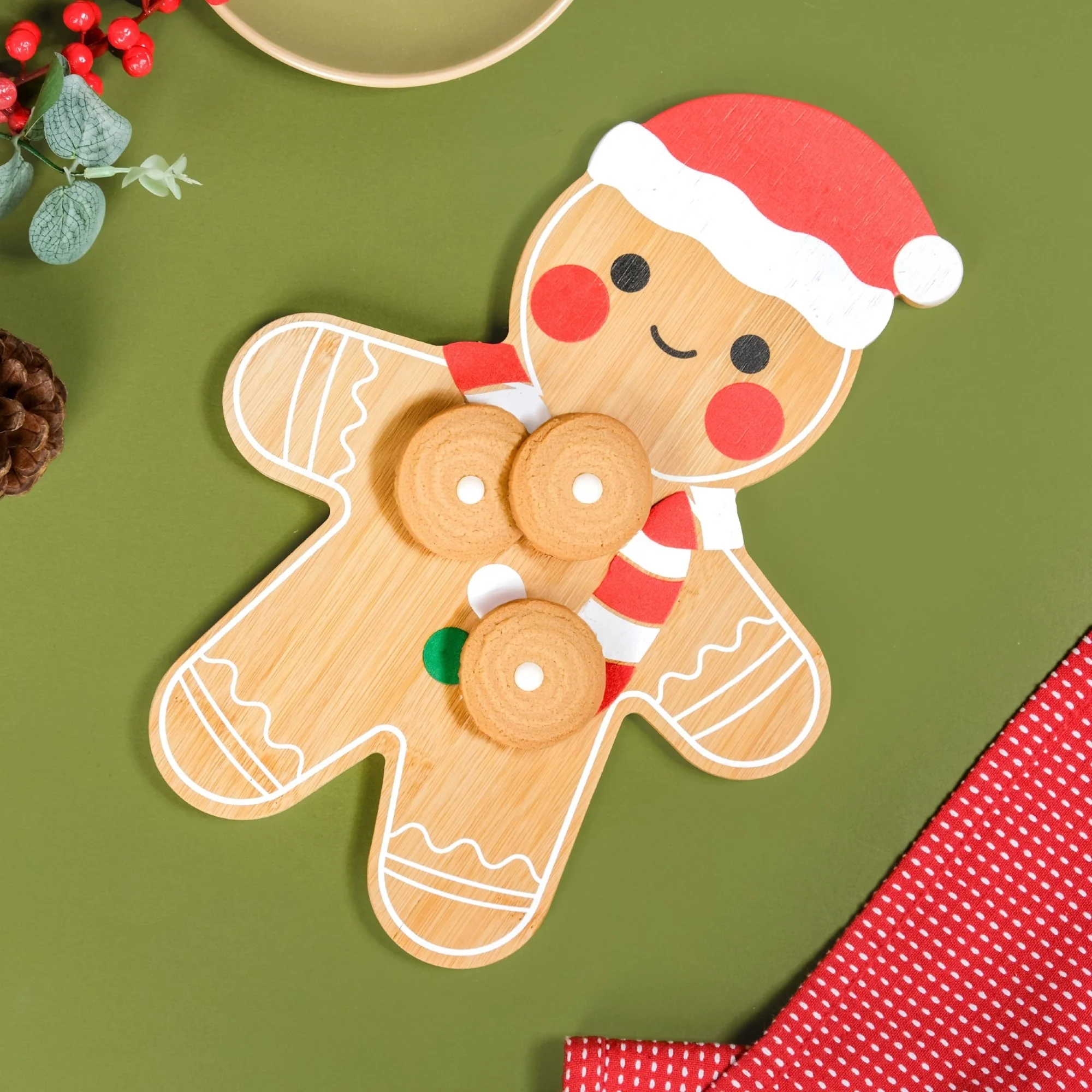 Gingerbread Man Serving Platter 30x22cm - Image 2