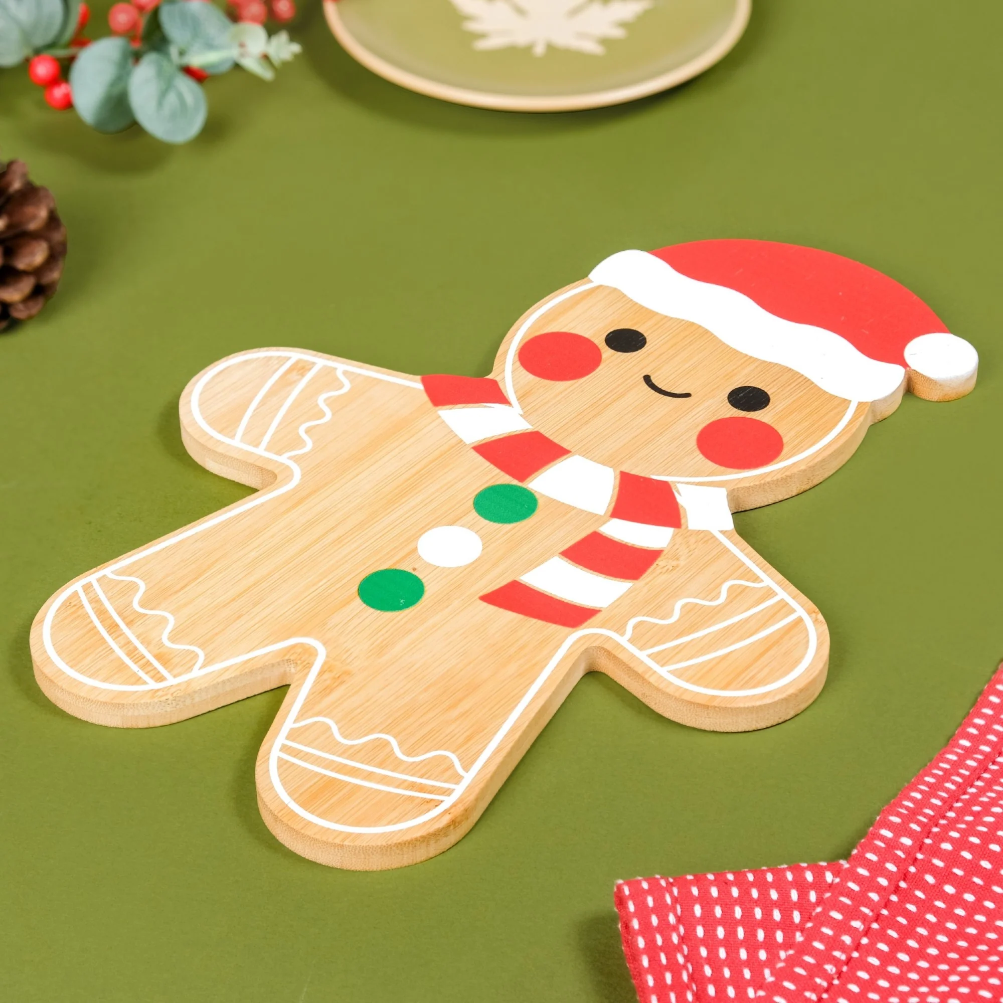 Gingerbread Man Serving Platter 30x22cm - Image 7