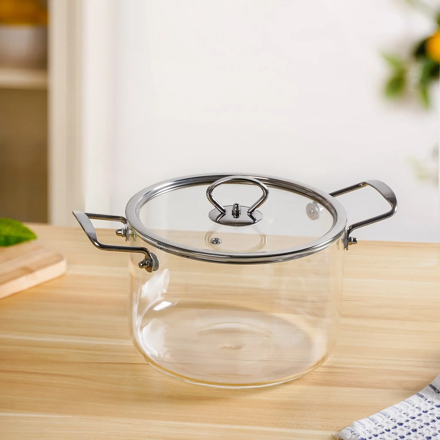 Glass Cooking Pot Medium 3500ml - Image 9