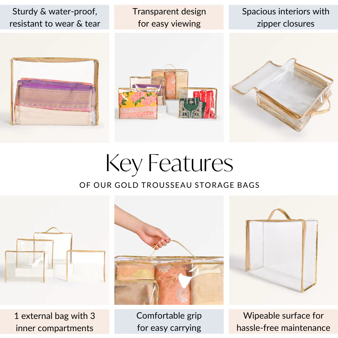Gold Trousseau Storage Bags - Image 5