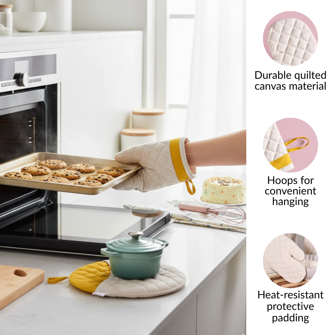 Gourmet Kitchen Gift Hamper With Apron Trivet Mitten And Spatula - Image 7