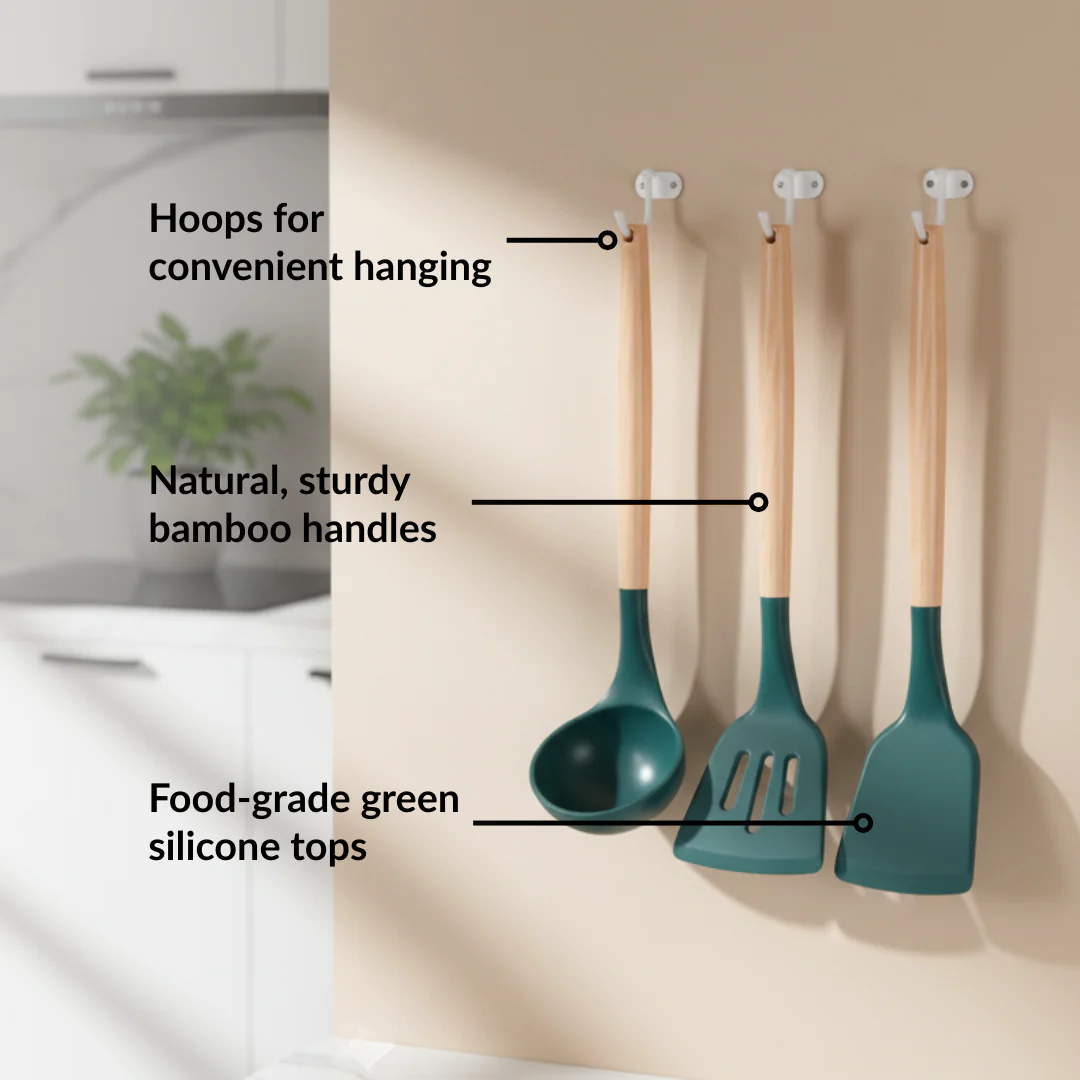 Gourmet Kitchen Gift Hamper With Apron Trivet Mitten And Spatula - Image 8