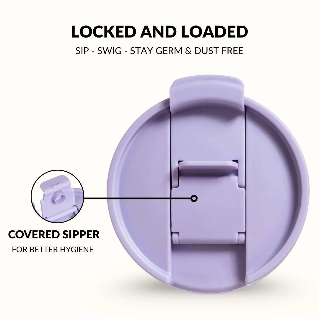 GripSip 40 Insulated Tumbler With Side Handle Periwinkle 1200ml - Image 8