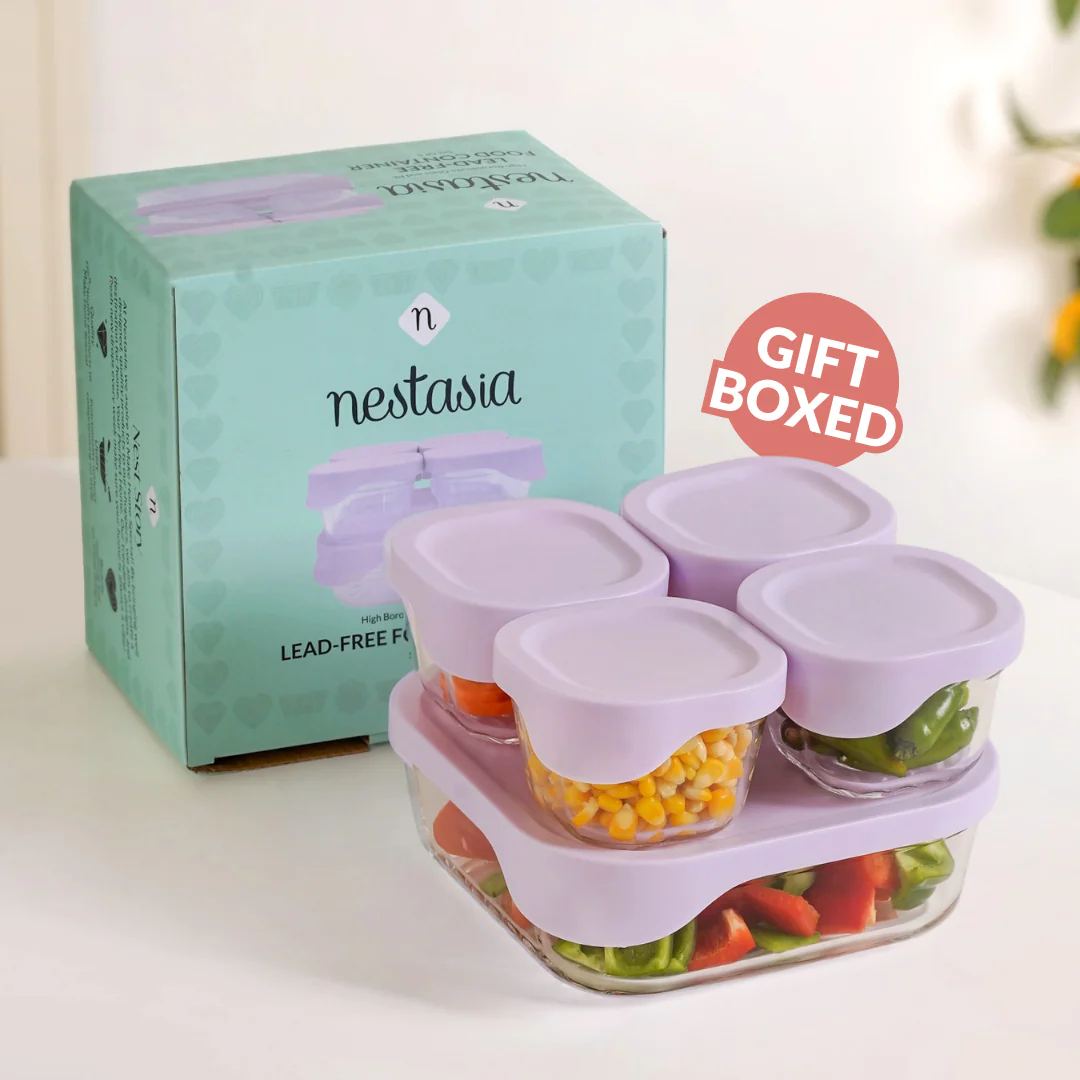 Groovo Lite Premium Borosilicate Food Container Set Of 5 220ml 1320ml - Image 11