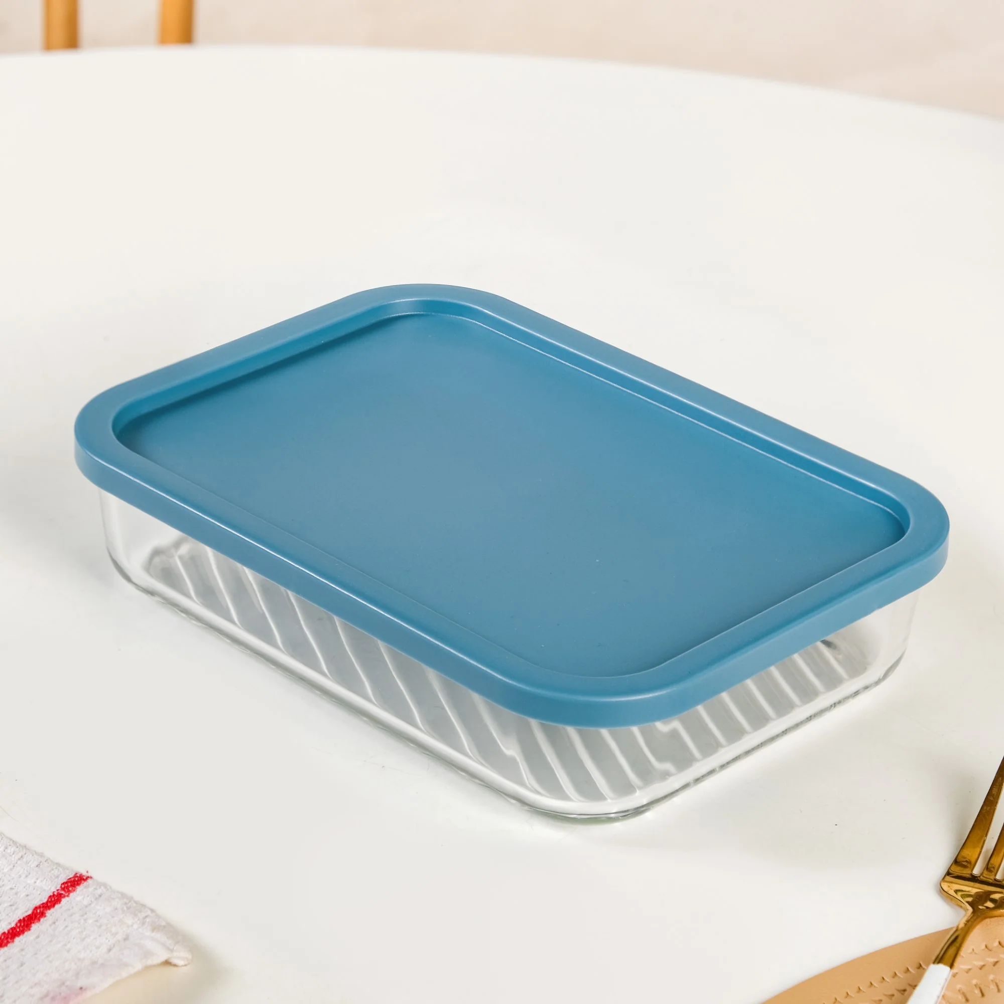 Groovo Stackable Glass Airtight Food Storage Containers Set Of 7 S 310ml M 520ml L 750ml XL 1200ml XXL 1700ml - Image 7