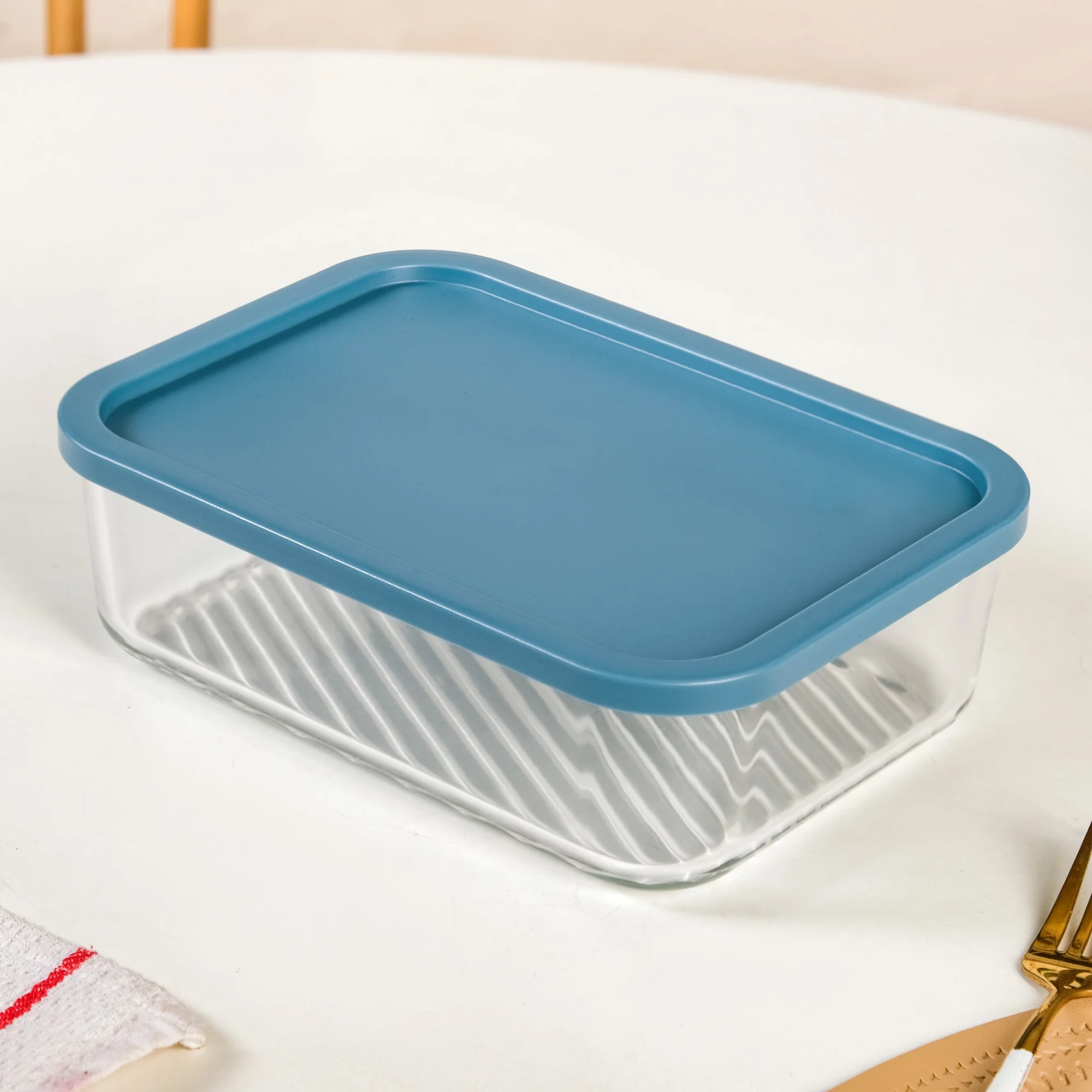 Groovo Stackable Glass Airtight Food Storage Containers Set Of 7 S 310ml M 520ml L 750ml XL 1200ml XXL 1700ml - Image 8