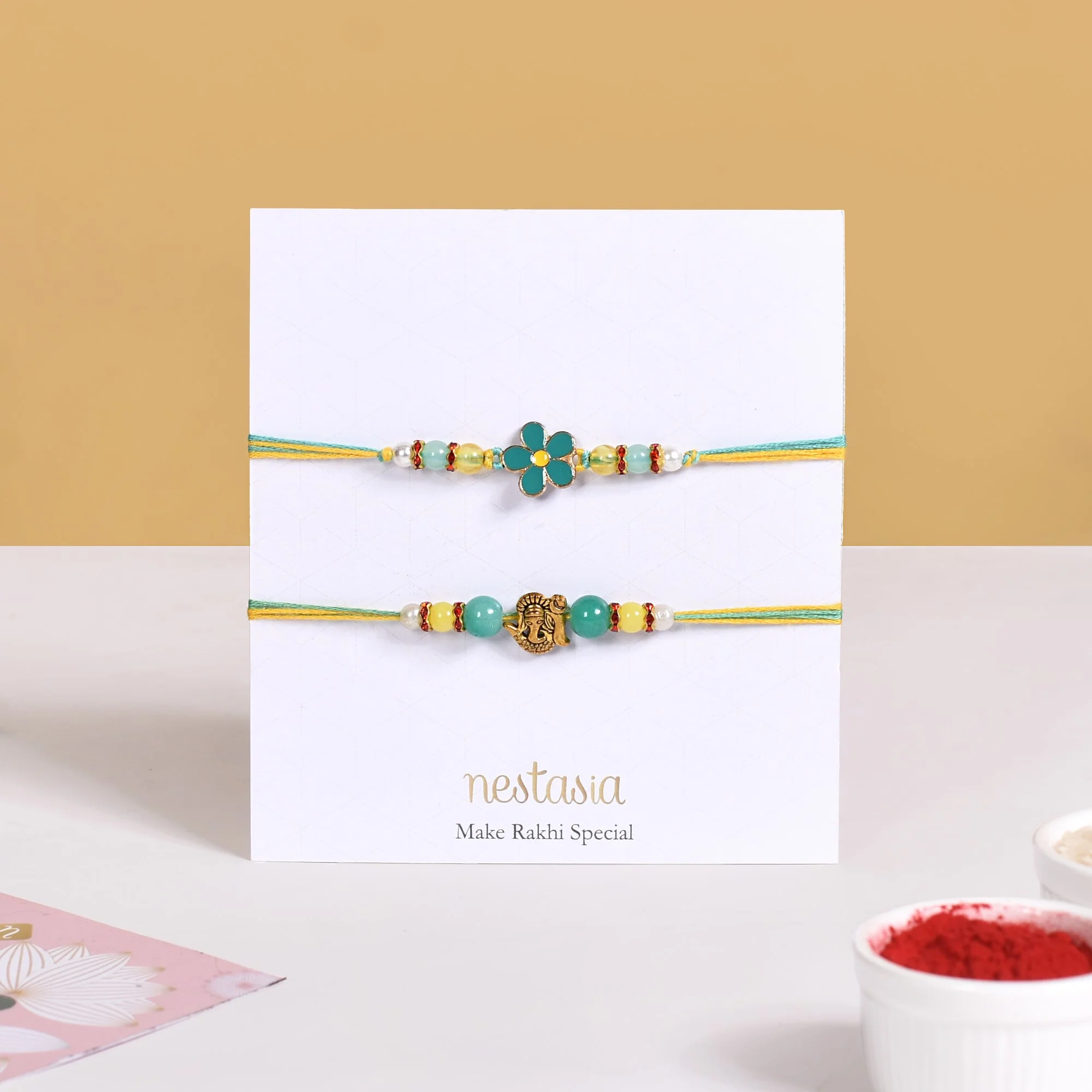 Hamsa Hand Rakhi Hamper For Brother - Image 3