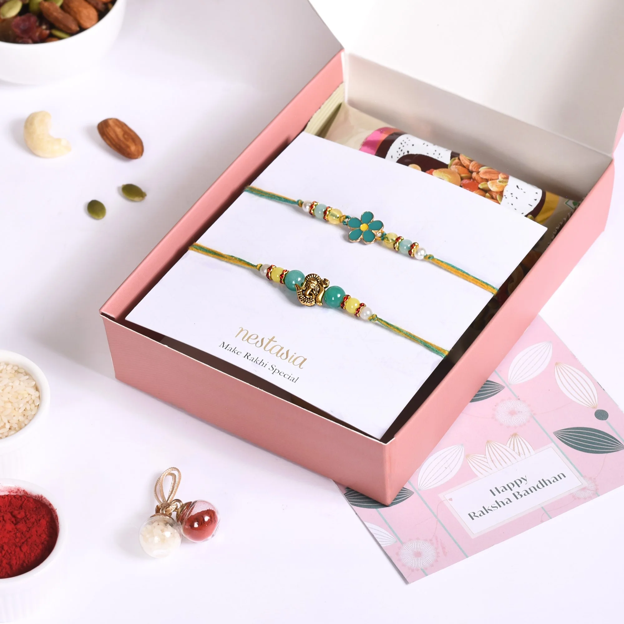 Hamsa Hand Rakhi Hamper For Brother - Image 5