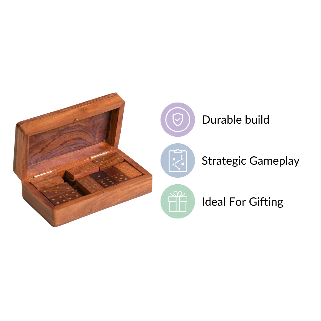 Handcrafted Wooden Dominos Game - Image 5