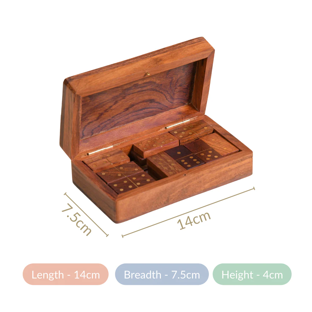 Handcrafted Wooden Dominos Game - Image 6