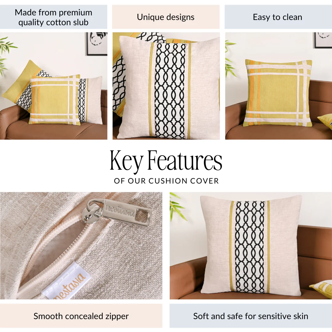 Harmony Hues Cushion Cover Set Of 3 40x40cm - Image 4