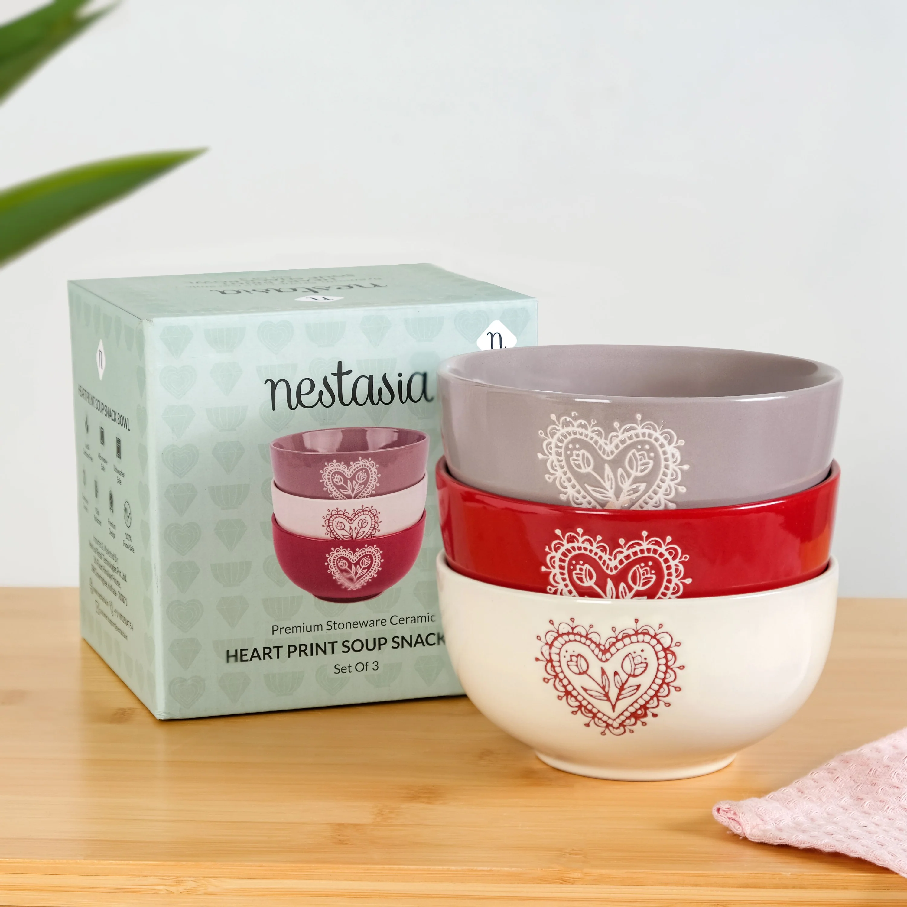 Hearty Ceramic Bowl Set Of 3 540ml - Image 4