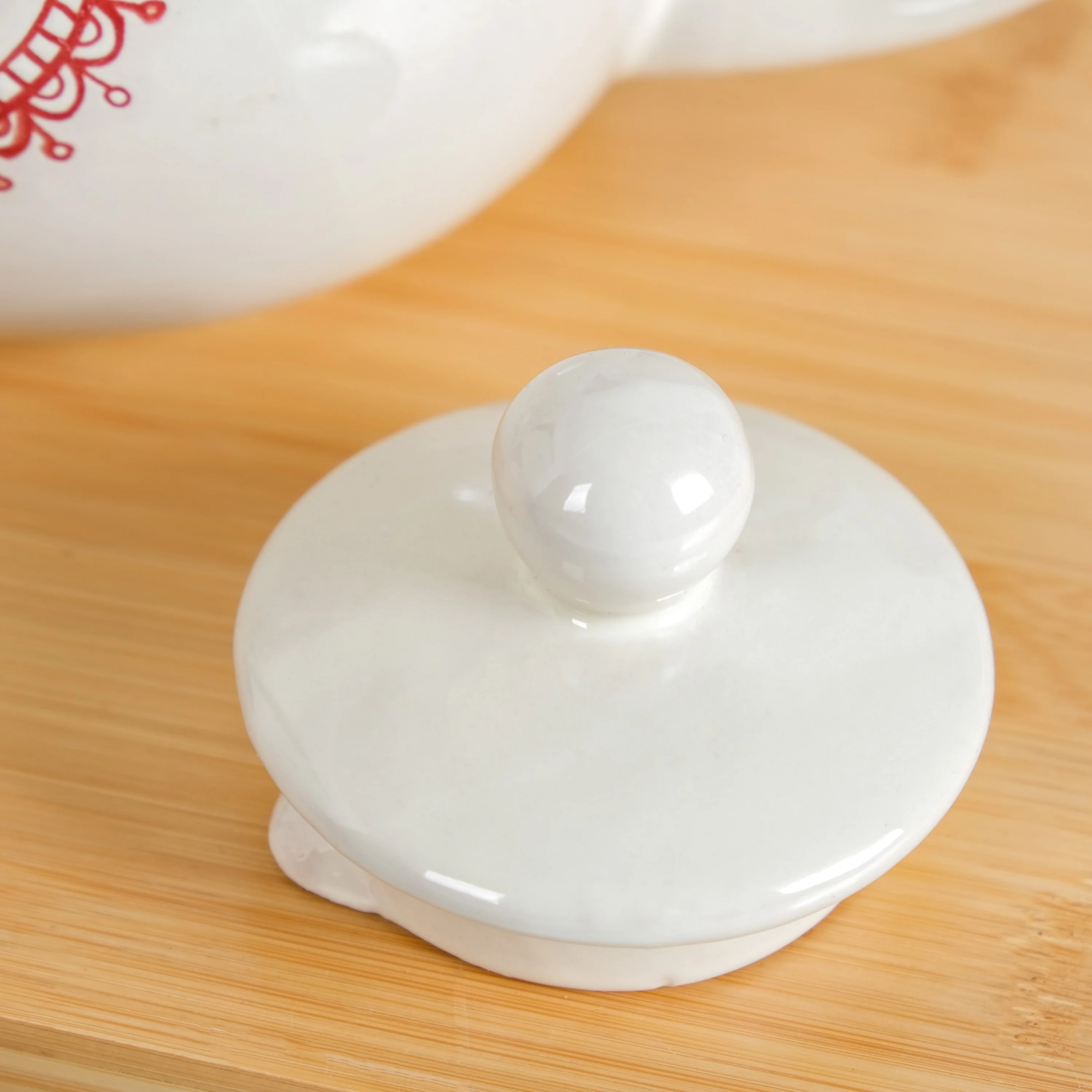 Hearty Ceramic Tea Pot White 1000ml - Image 6