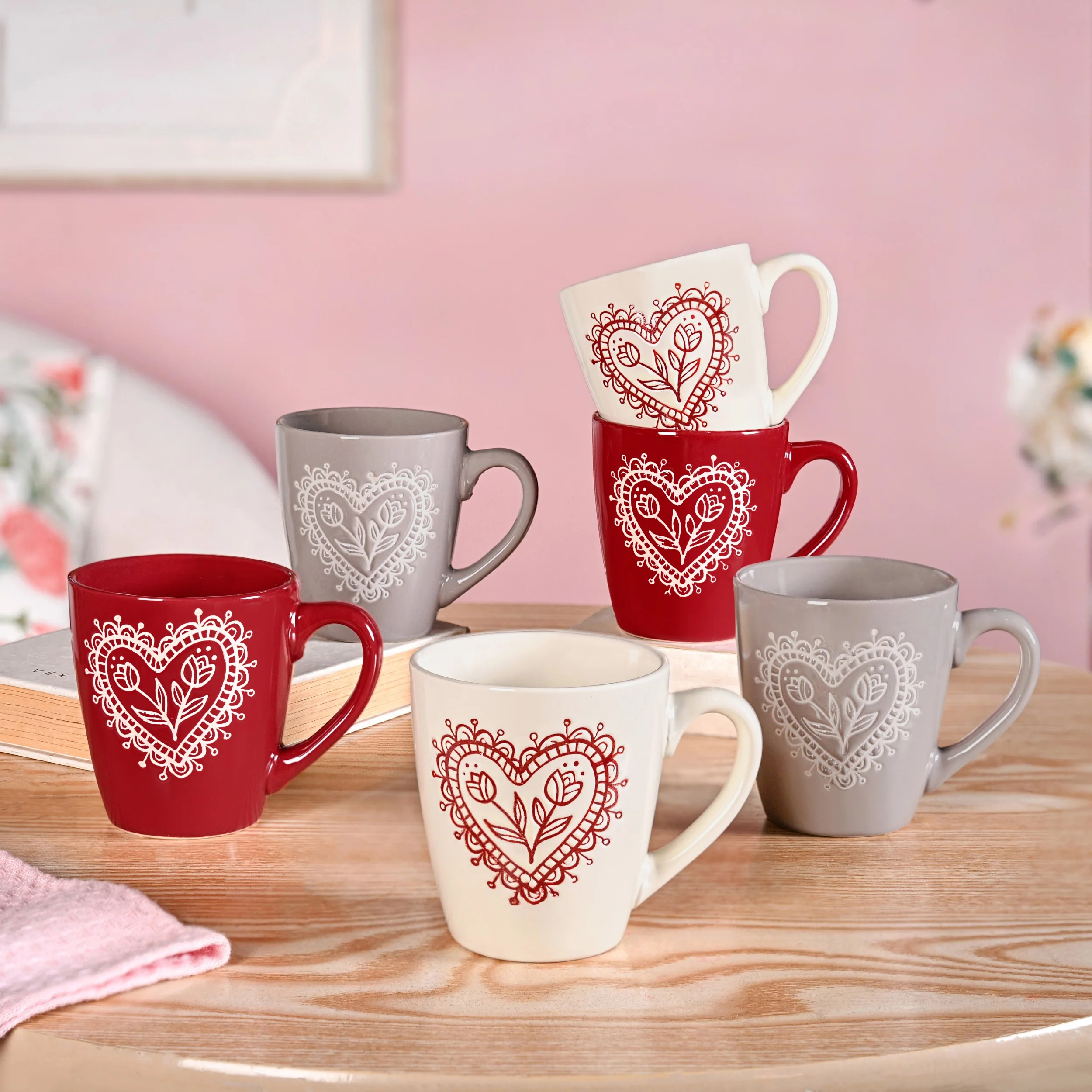 Hearty Floral Cup Set Of 6 210ml - Image 8
