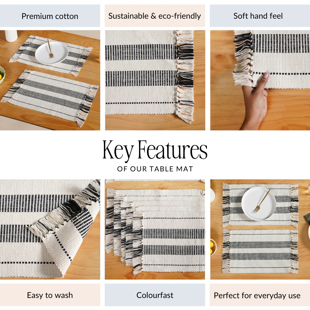 Heritage Loom Fringed Placemat Set Of 6 - Image 5