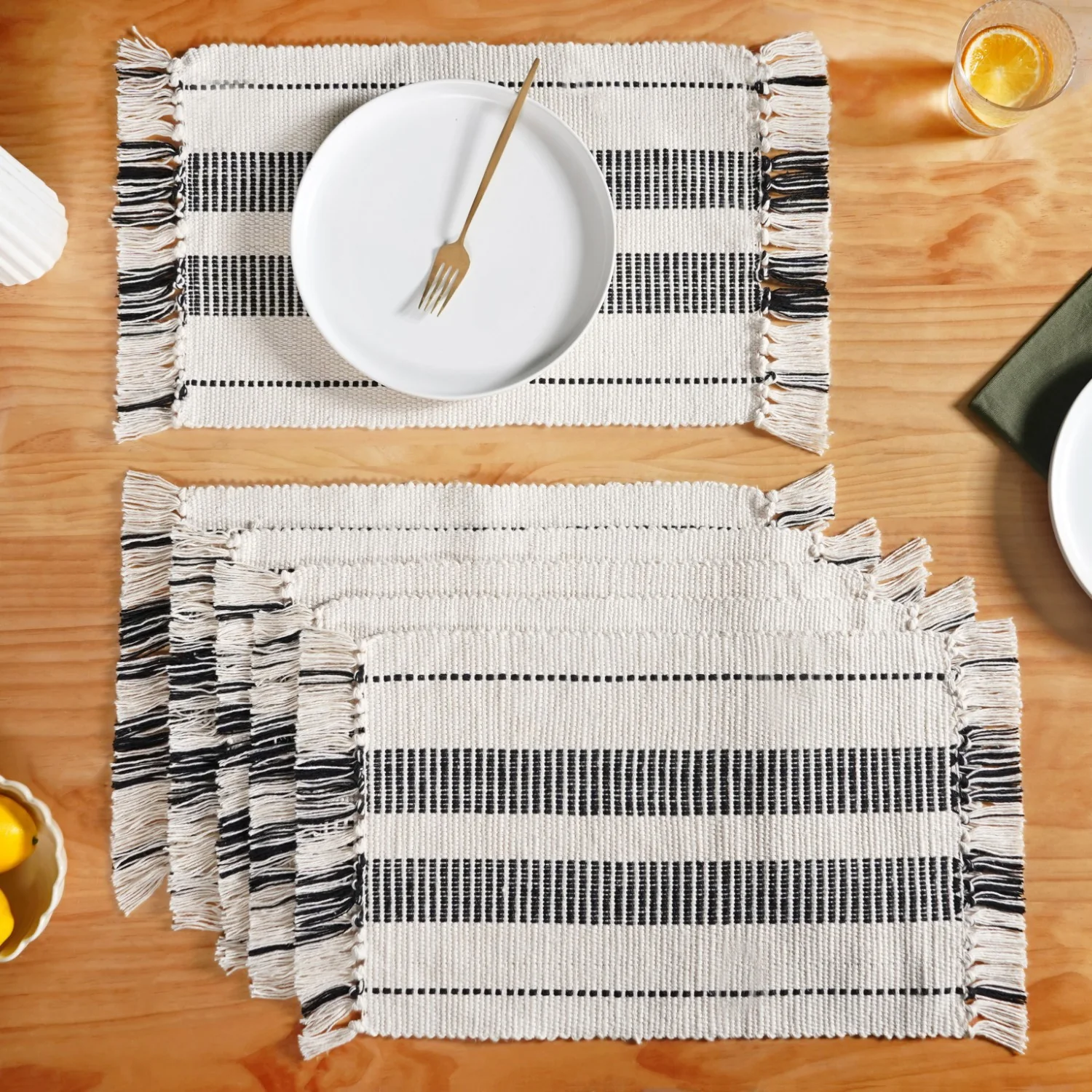 Heritage Loom Fringed Placemat Set Of 6 - Image 7