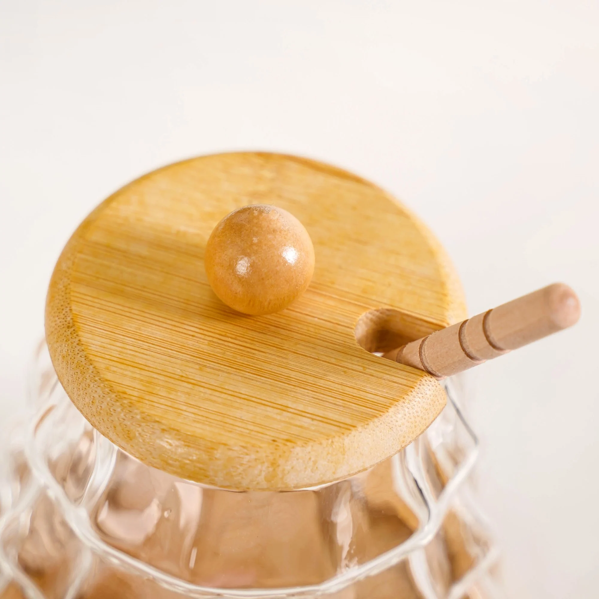 Holiday Honey Pot With Wooden Dipper And Stand 300ml - Image 6