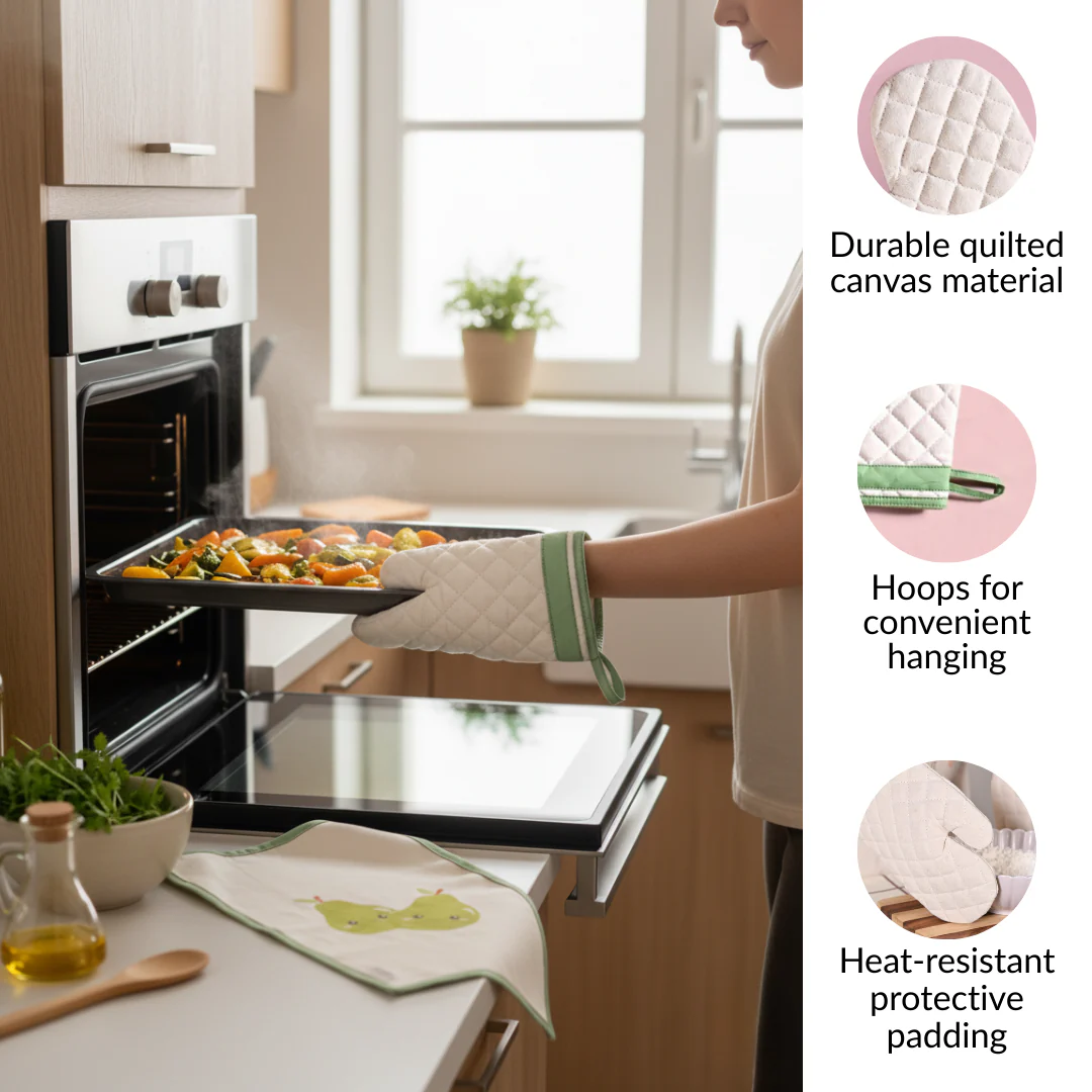 Home Chef Gift Hamper With Spatula Apron Mitten And Hand Towel - Image 7