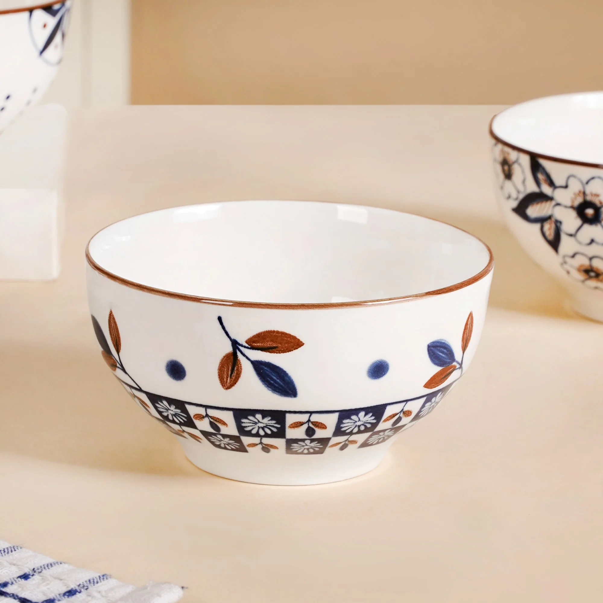 Indie Ceramic Snack Bowl Set Of 4 350ml - Image 8