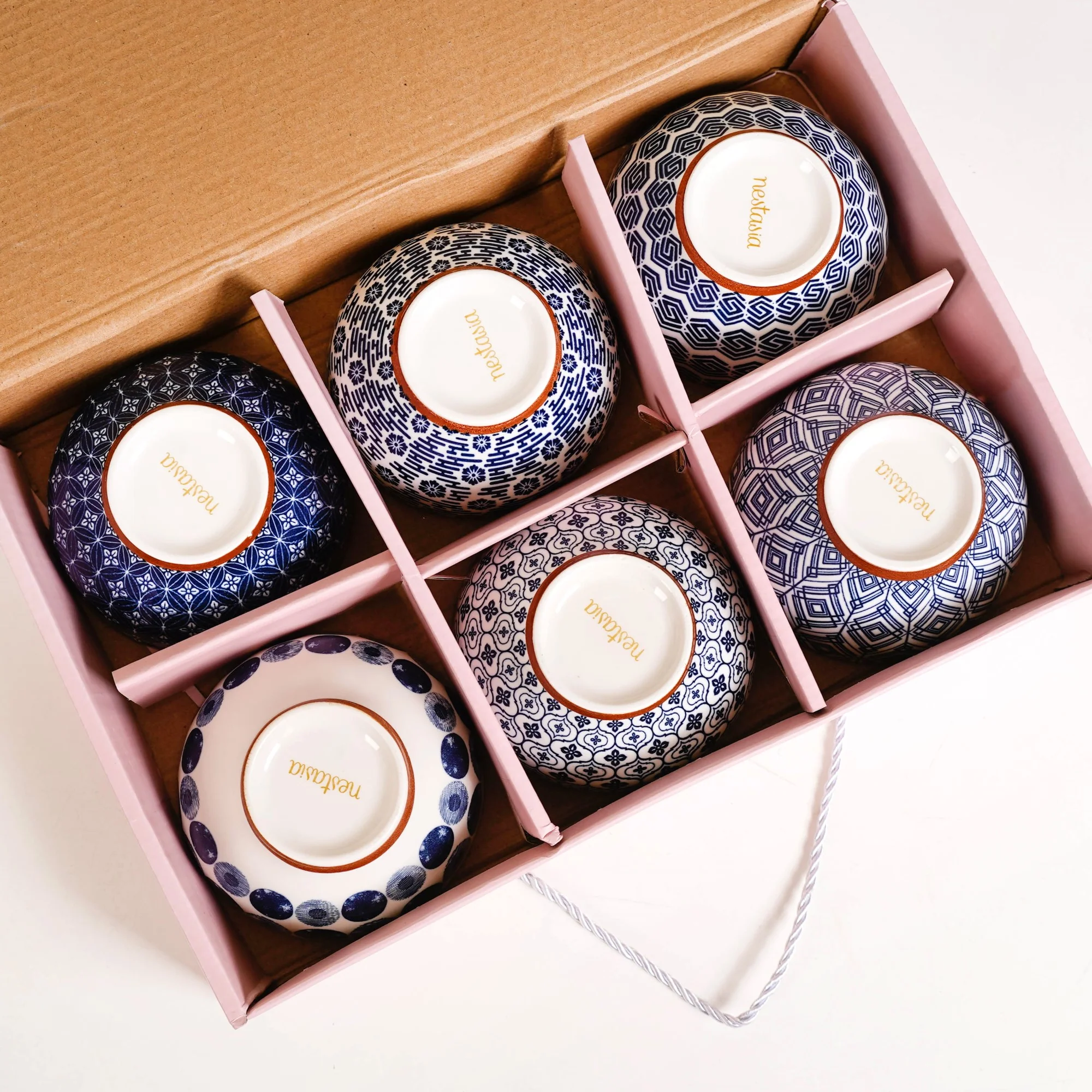 Indigo Ceramic Snack Bowl Set Of 6 350ml - Image 6