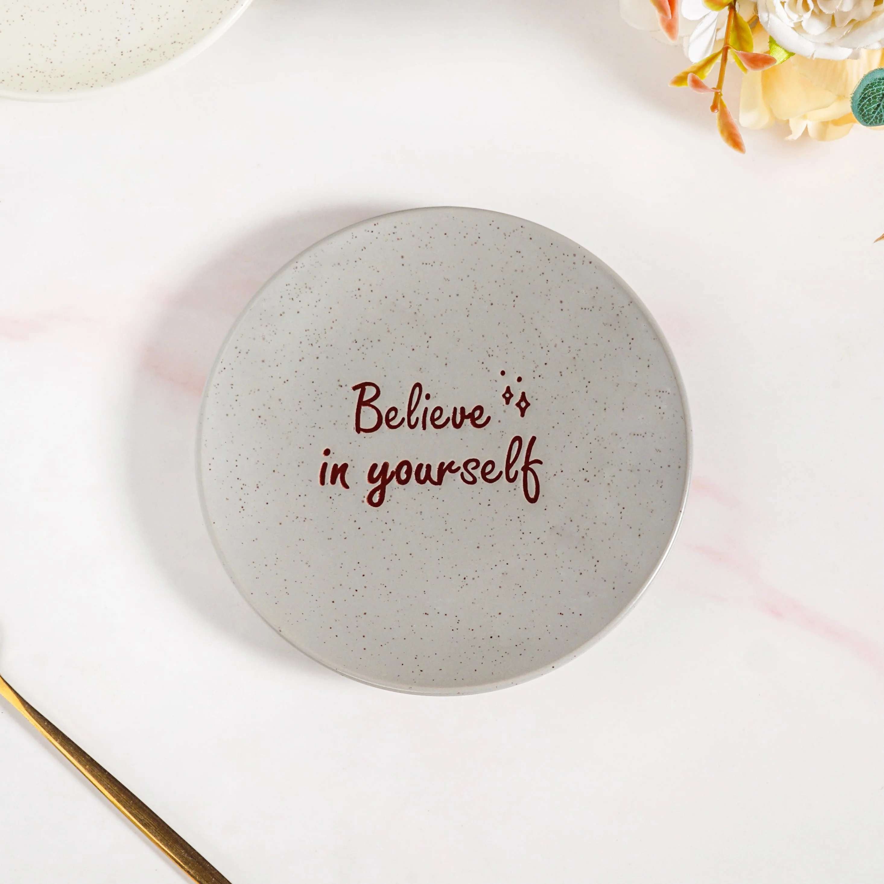 Inspiration Quotes Small Plate Set Of 4 15cm - Image 8