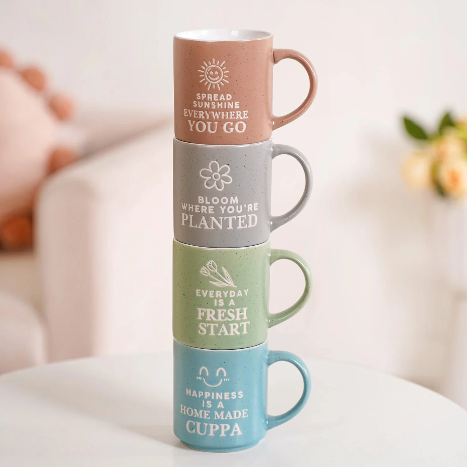 Inspiring Stackable Mug Set Of 4 280ml - Image 10