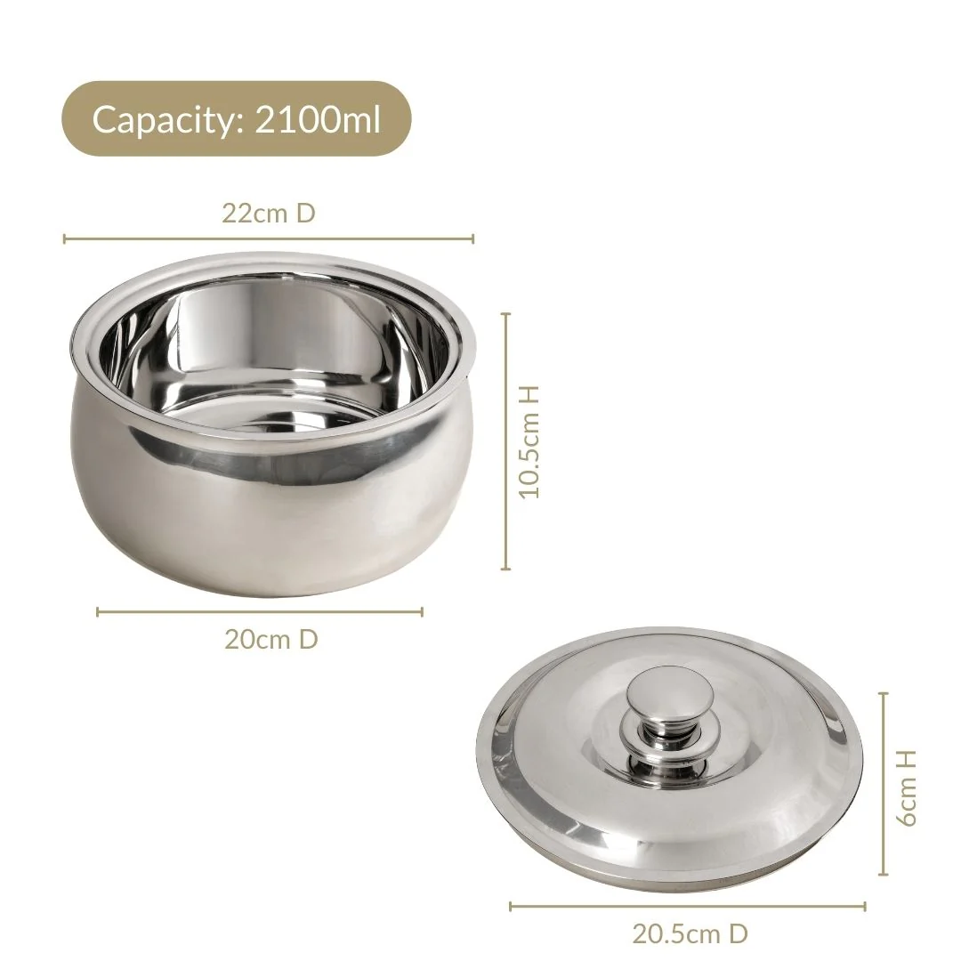 Insulated Stainless Steel Hot Pot 2100ml - Image 4