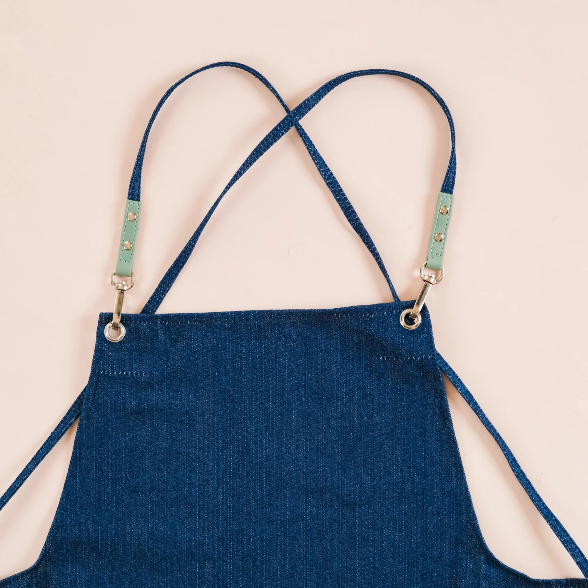 Kitchen Apron With Pockets Mint Green - Image 7