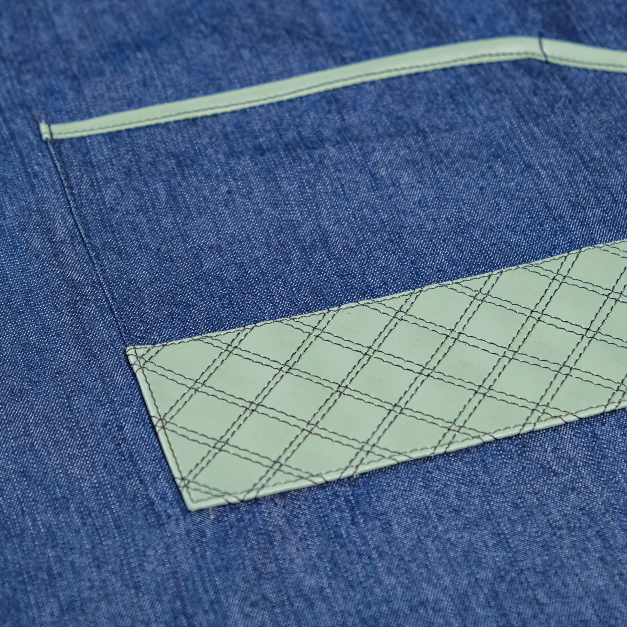 Kitchen Apron With Pockets Mint Green - Image 9