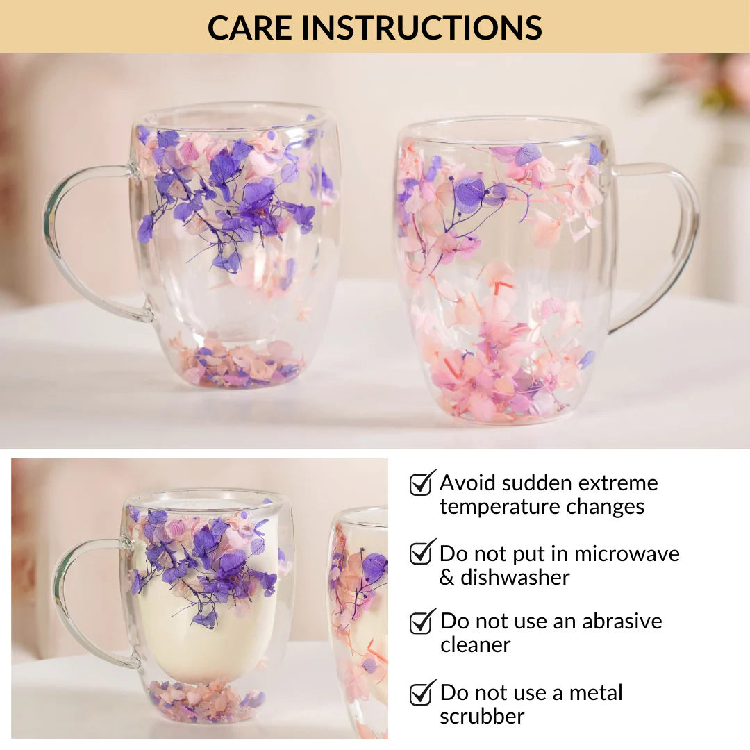 Lilac Haze Double Walled Coffee Mug Set Of 2 350ml - Image 8