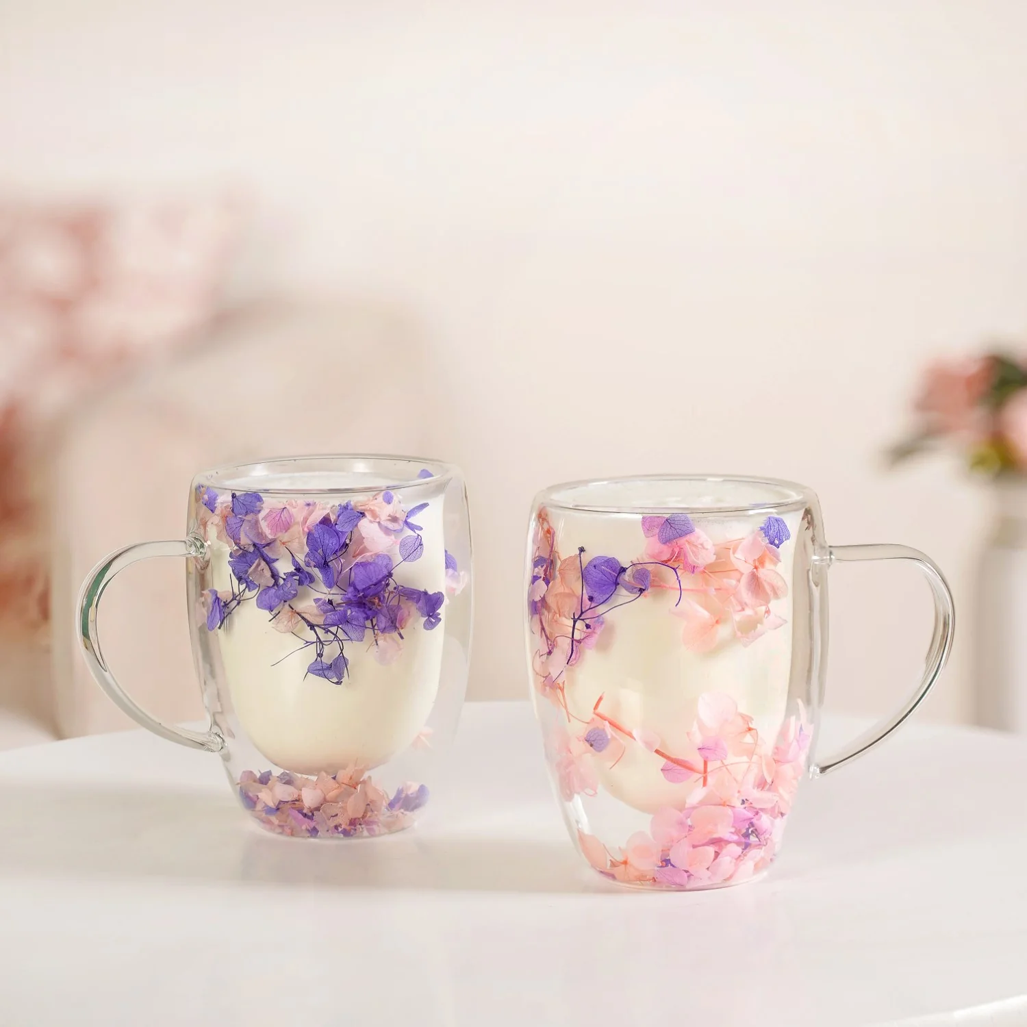 Lilac Haze Double Walled Coffee Mug Set Of 2 350ml - Image 9