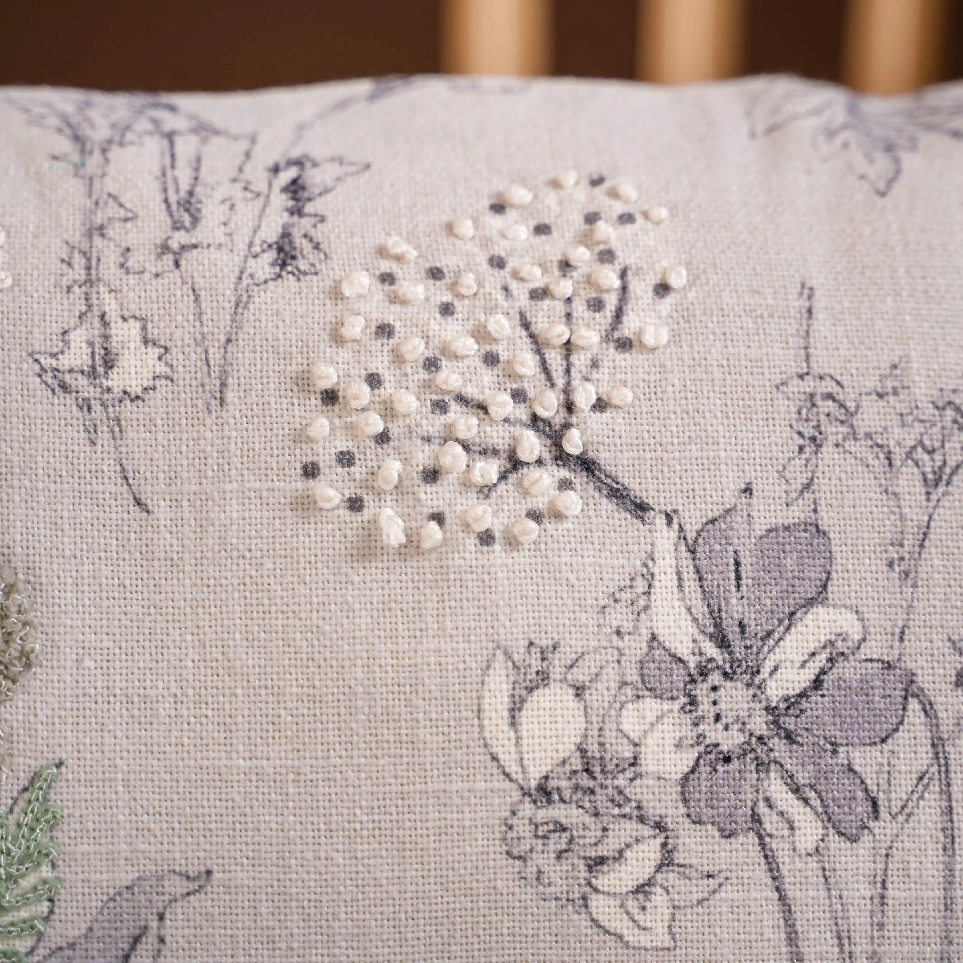 Linen Cotton Rectangular Cushion Cover 20x14 Inch - Image 7