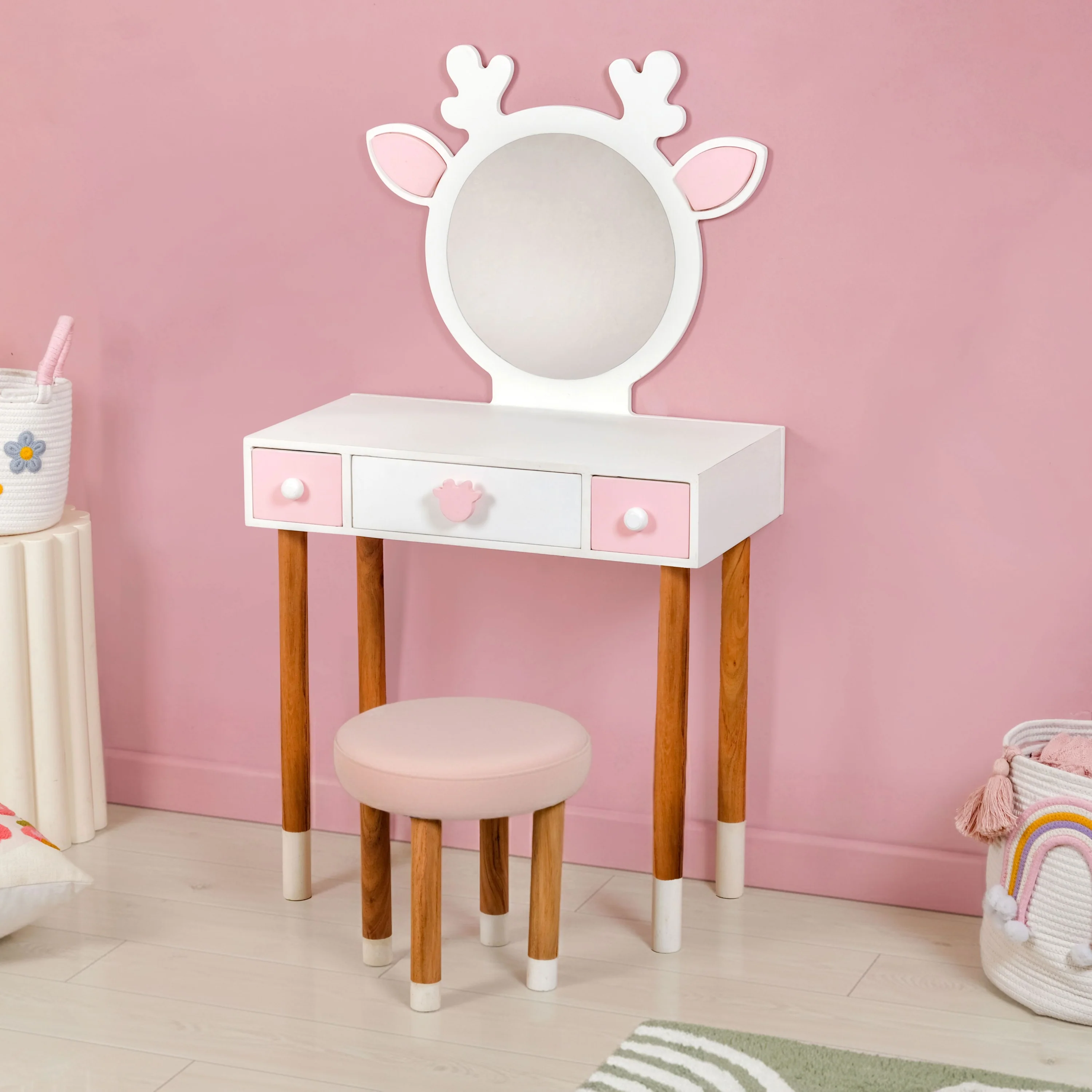 Little Deer Pretend Play Dressing Table Set - Image 2